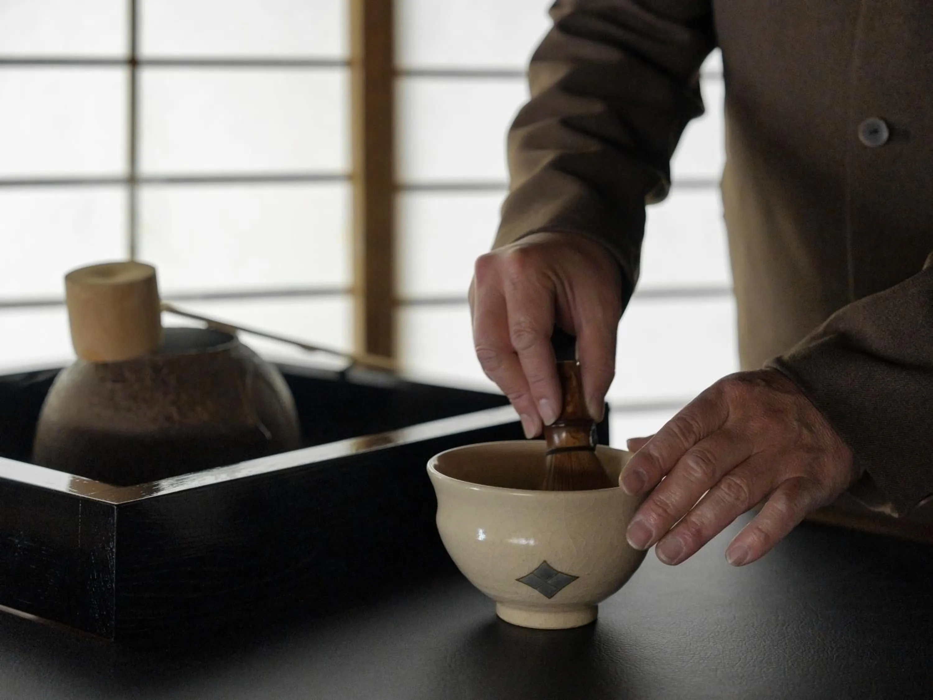 Communal lounge/ TV room in Ryokan Onomichi Nishiyama