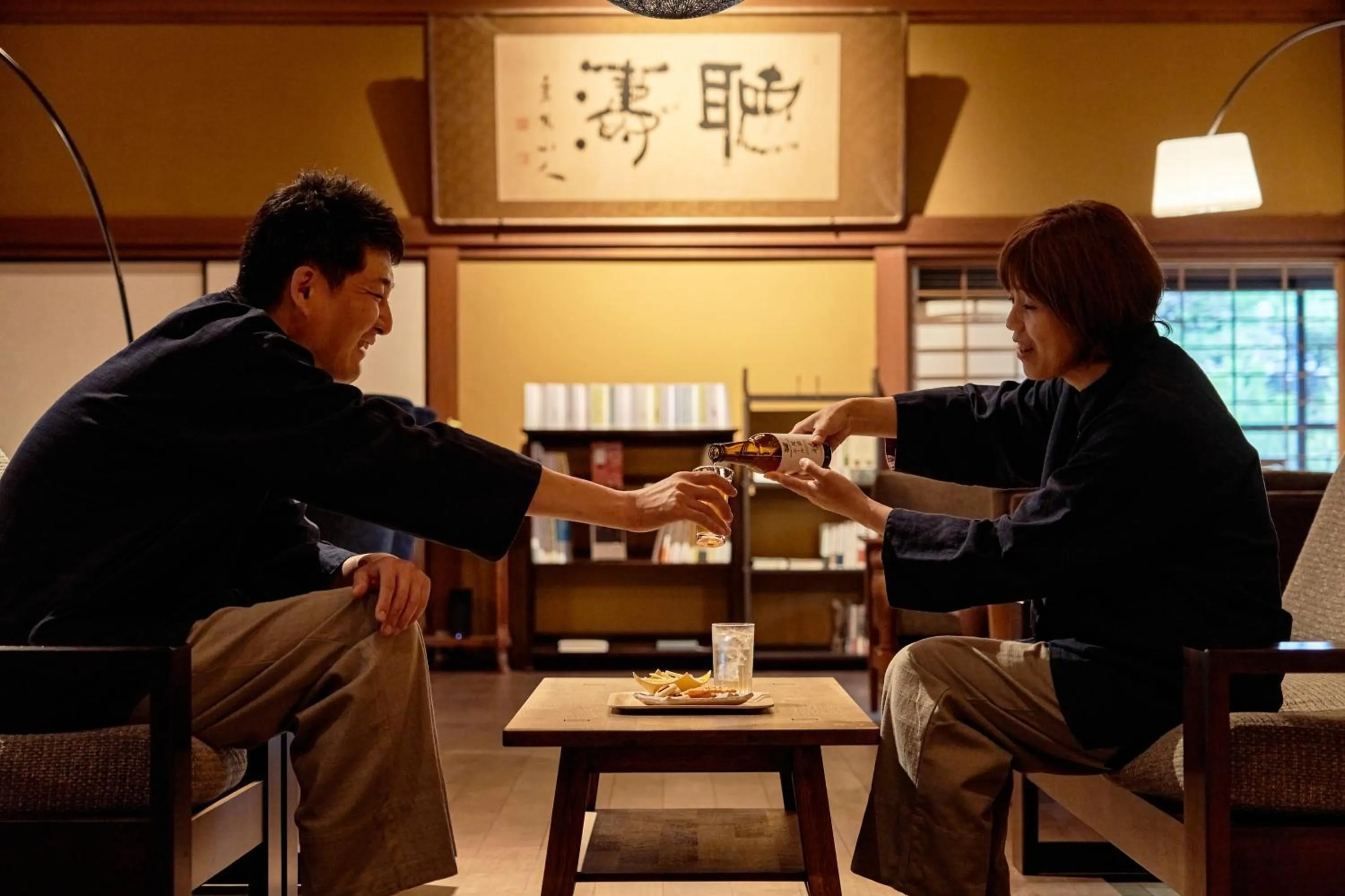 Lounge or bar in Ryokan Onomichi Nishiyama