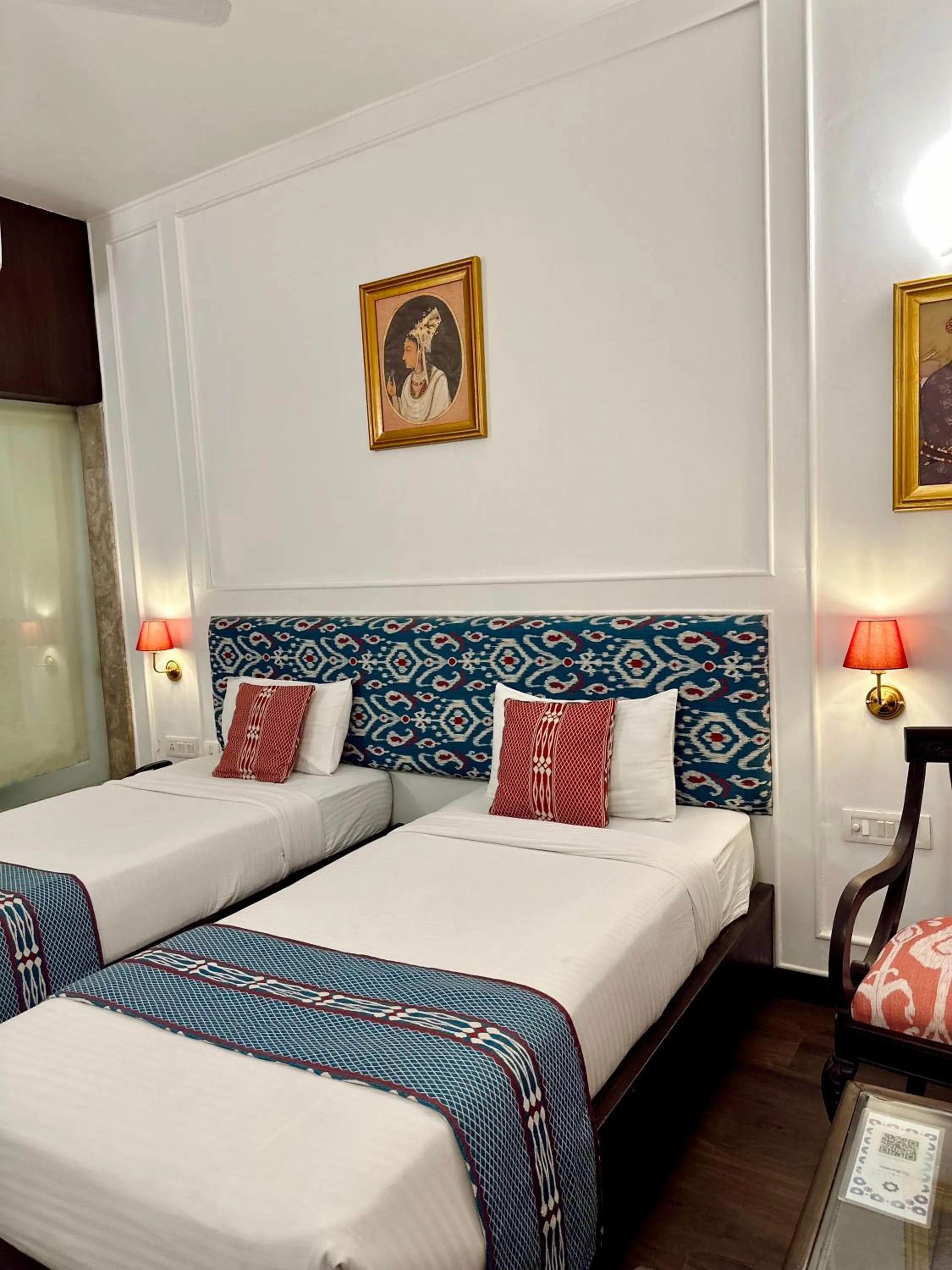 Bed in Hotel Atulyaa Taj