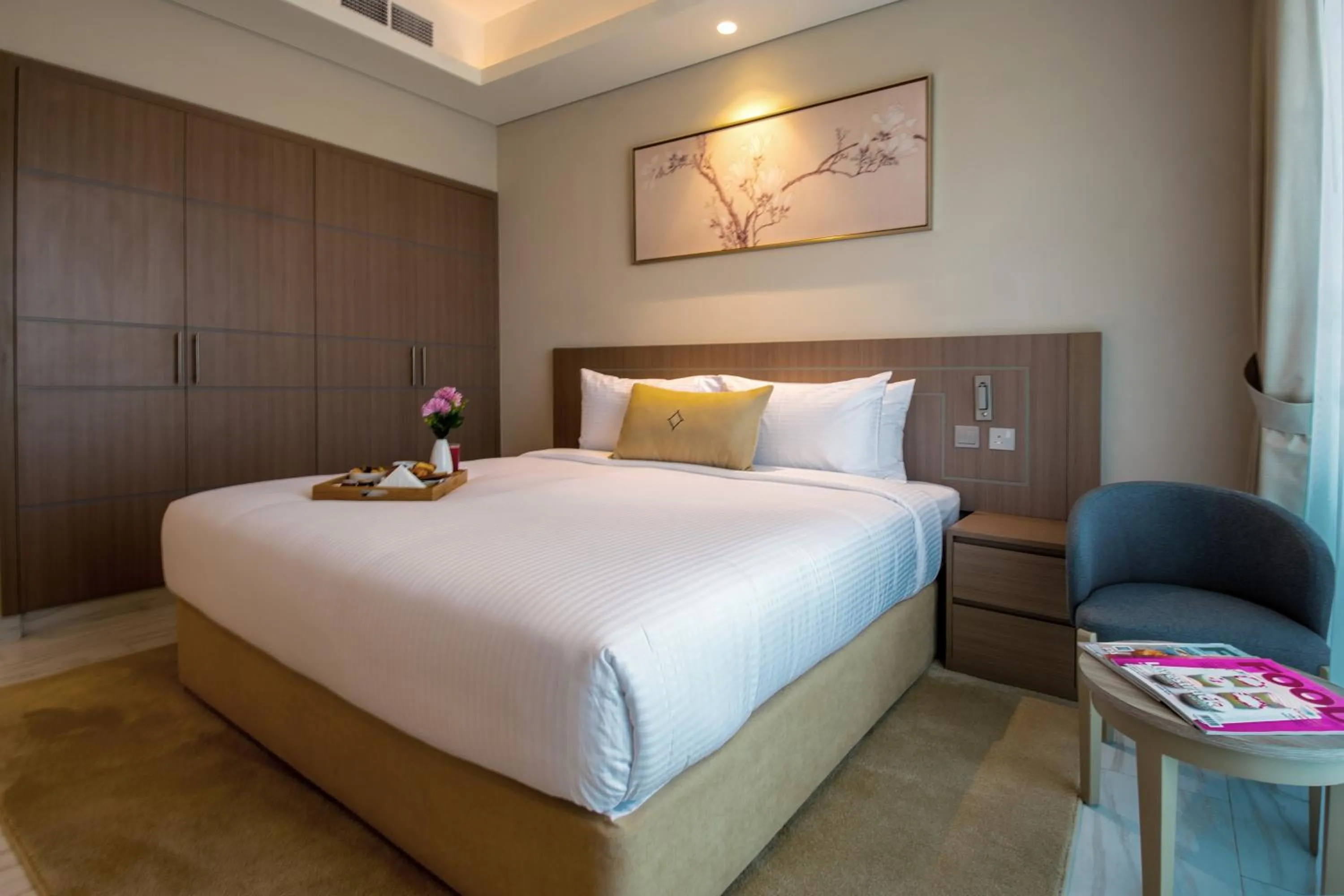 Bed in Jood Hotel Apartments