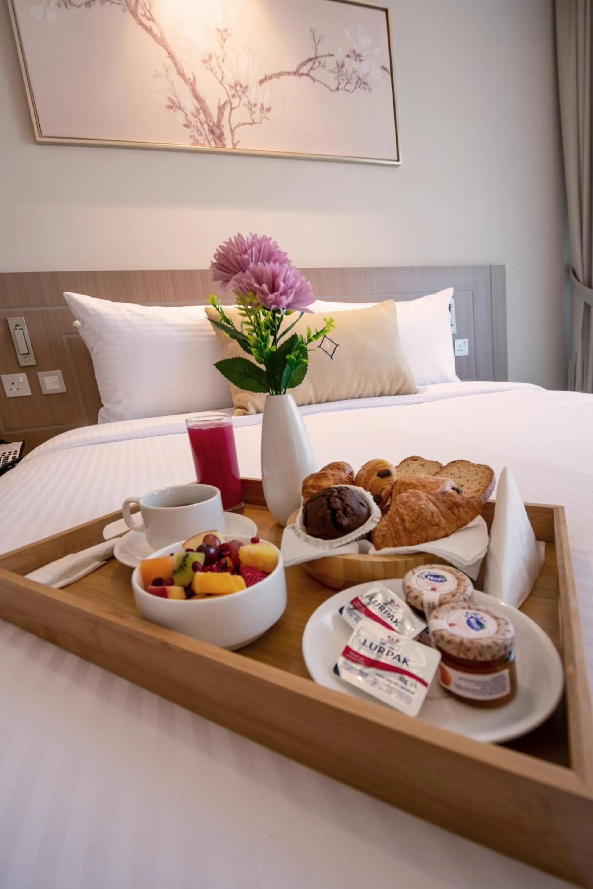 Bed in Jood Hotel Apartments