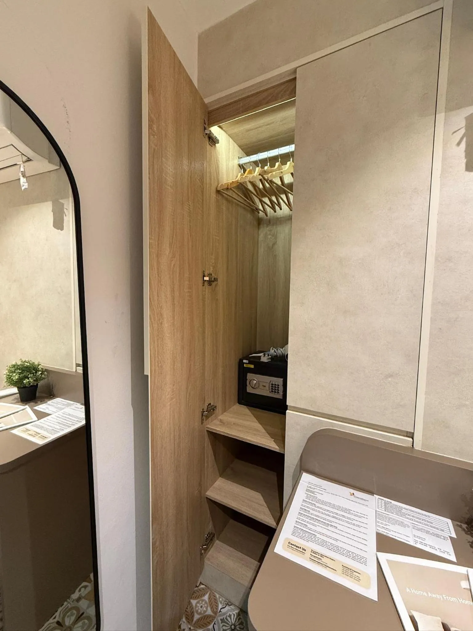 wardrobe in ISA Hotel Amber Road