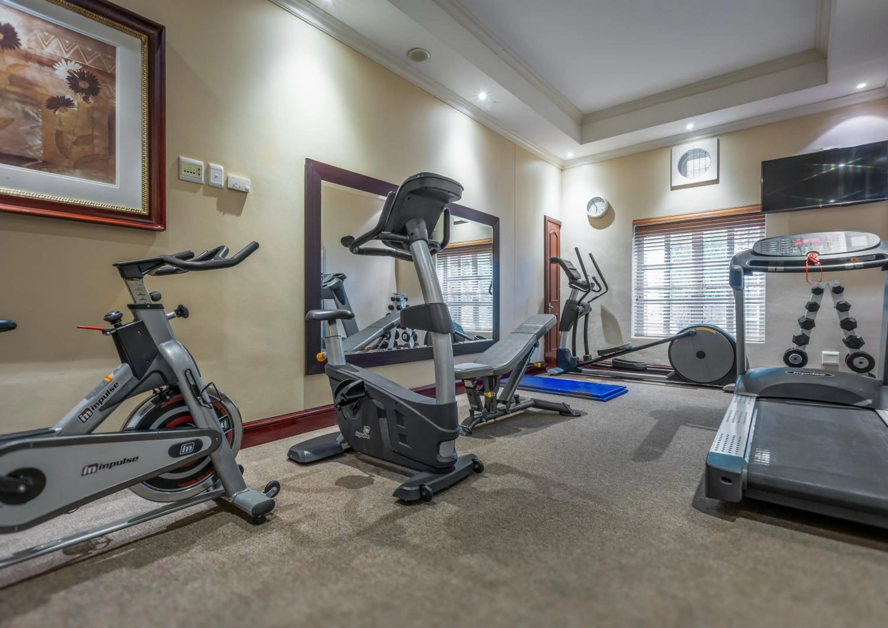 Fitness centre/facilities in Hemingways Hotel