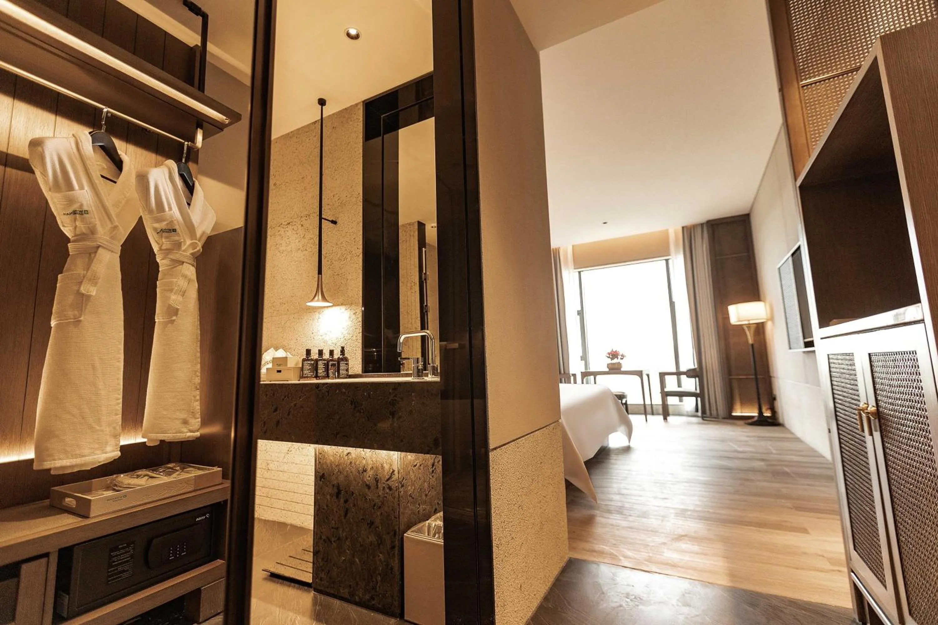wardrobe, Bed in Wyndham Garden Gaozhou