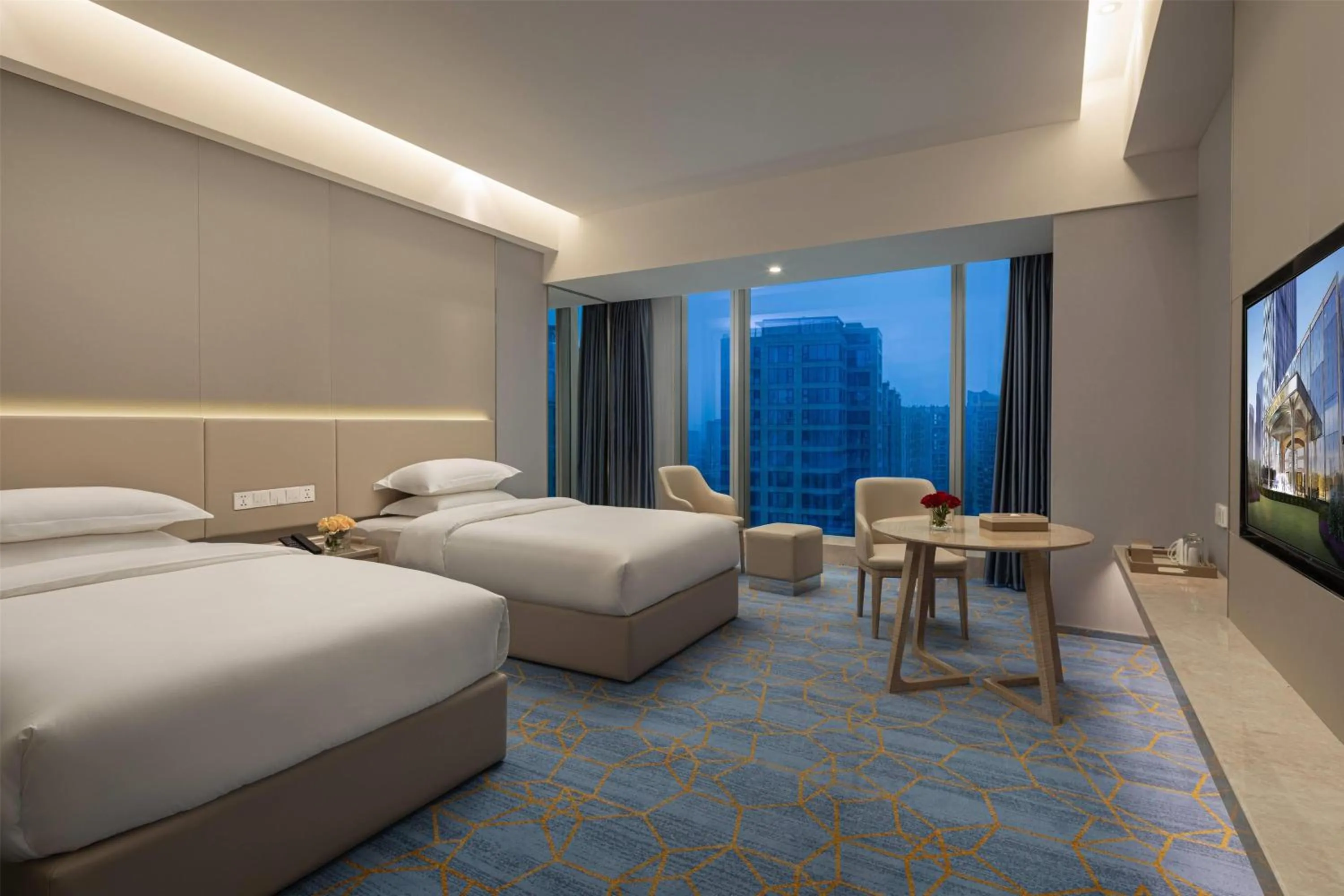 Photo of the whole room, Bed in Wyndham Shaoxing Keqiao