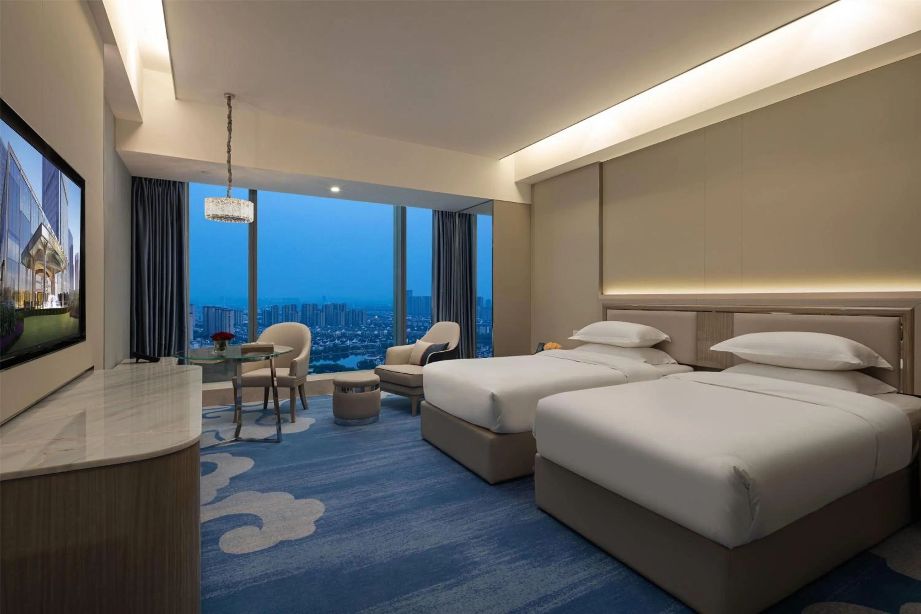 Photo of the whole room, Bed in Wyndham Shaoxing Keqiao