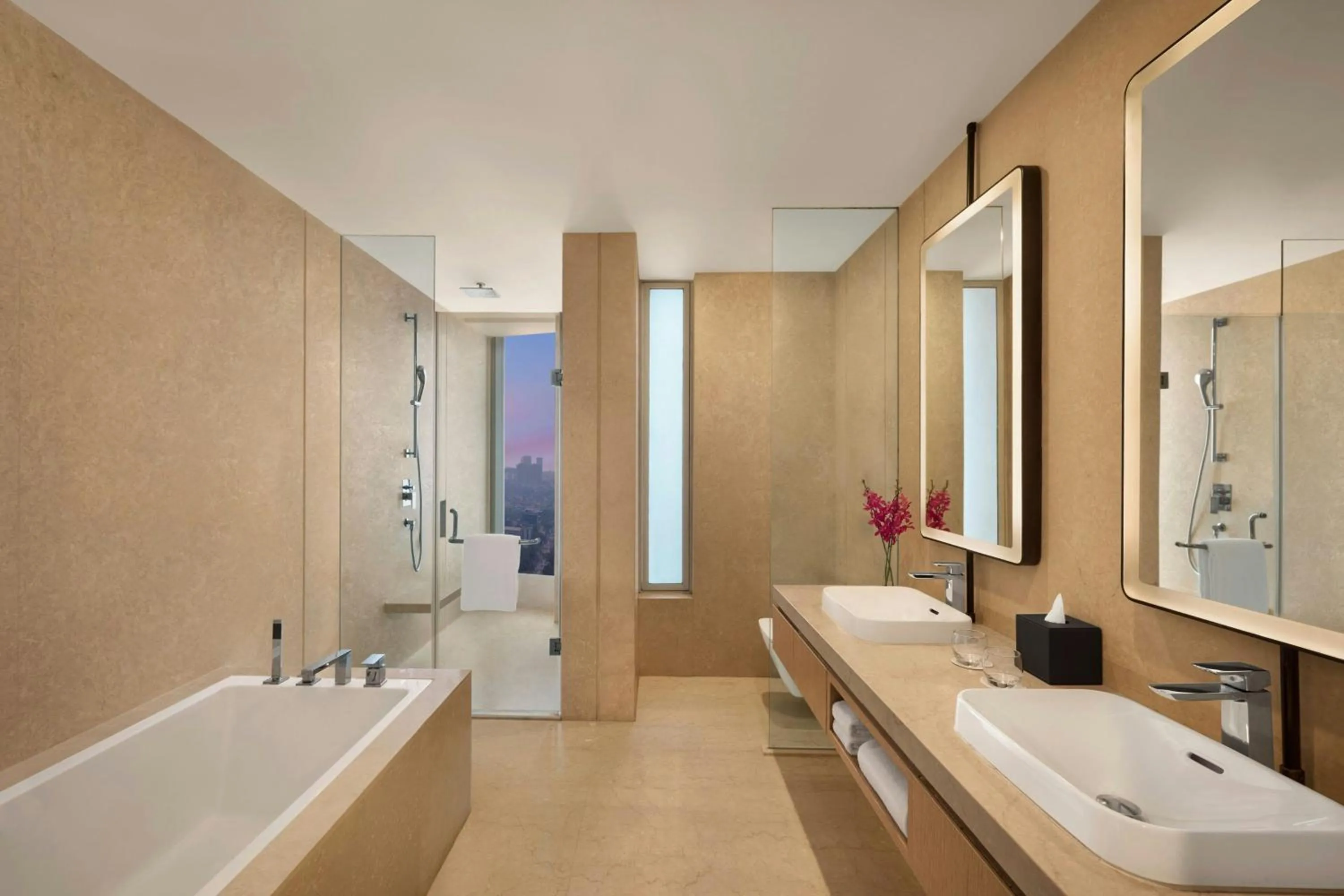 Bathroom in Marriott Executive Apartments Navi Mumbai