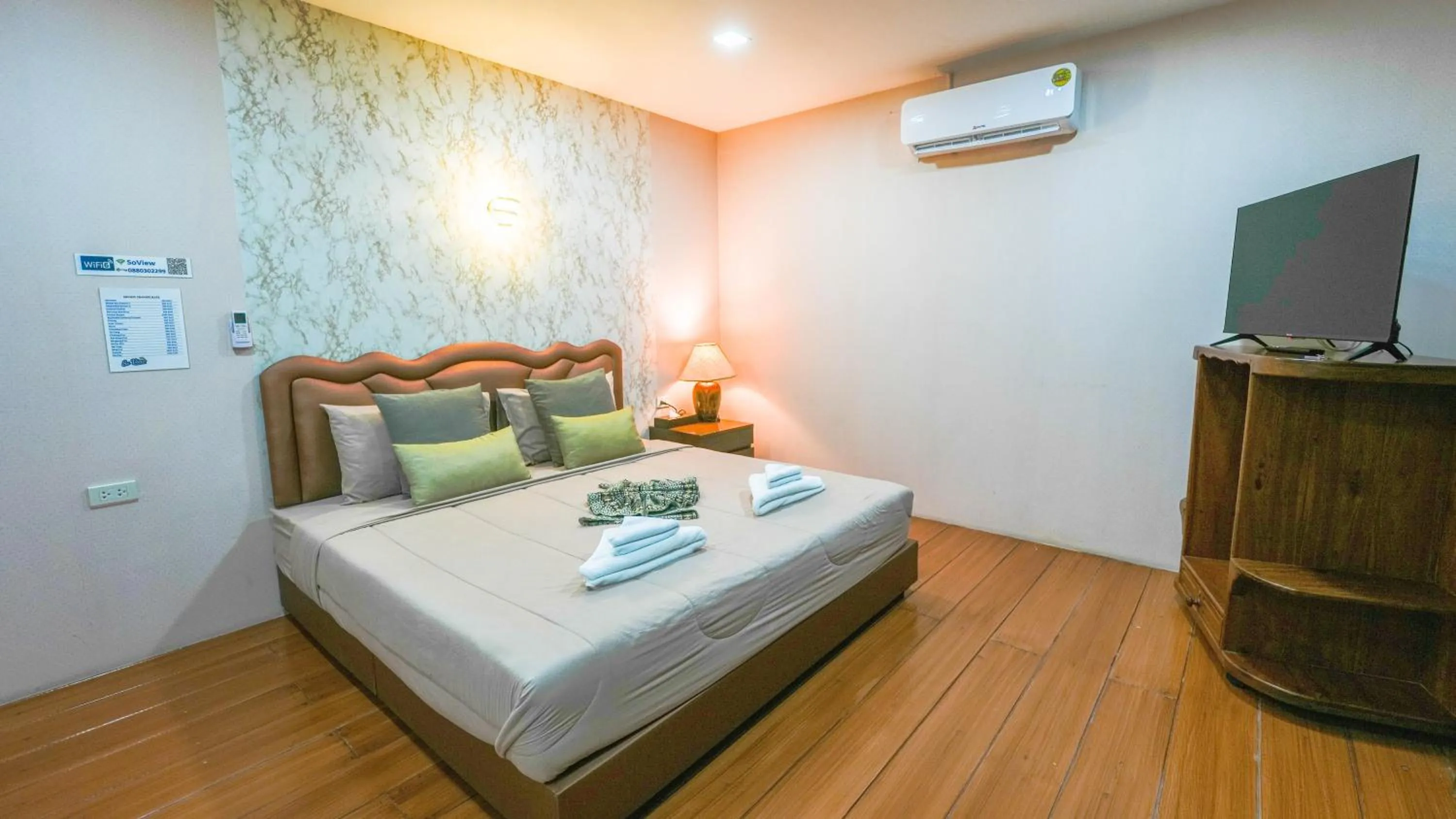 Bed in So View Phuket Resort