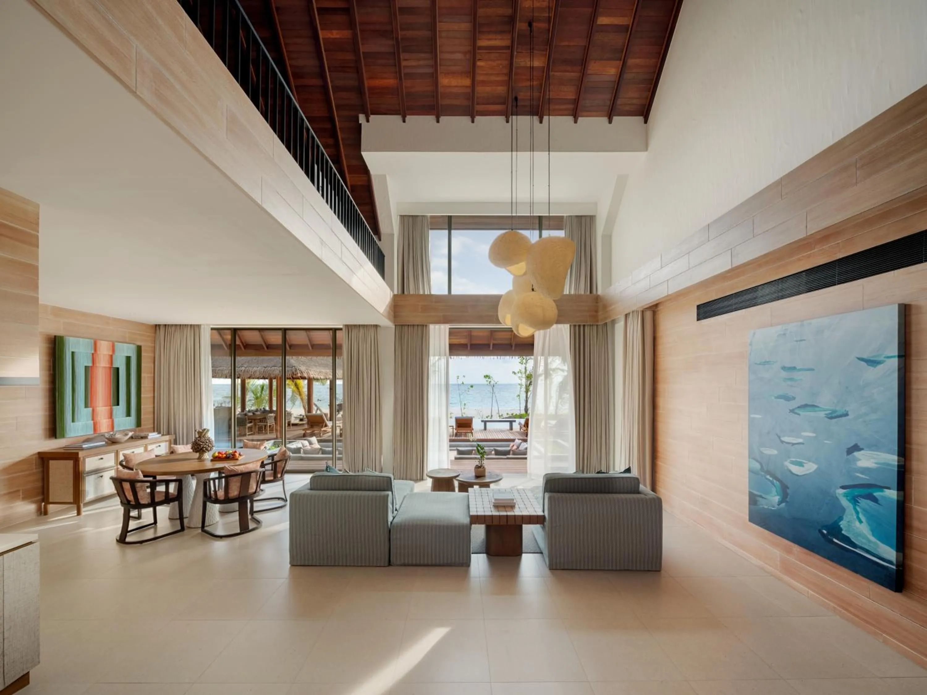 Living room in Six Senses Kanuhura