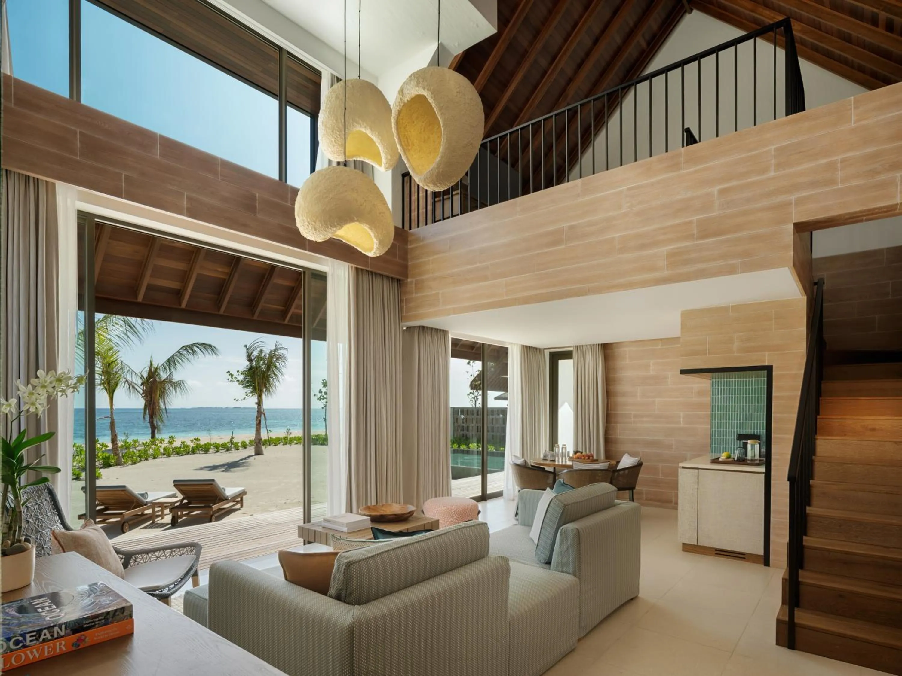 Living room in Six Senses Kanuhura