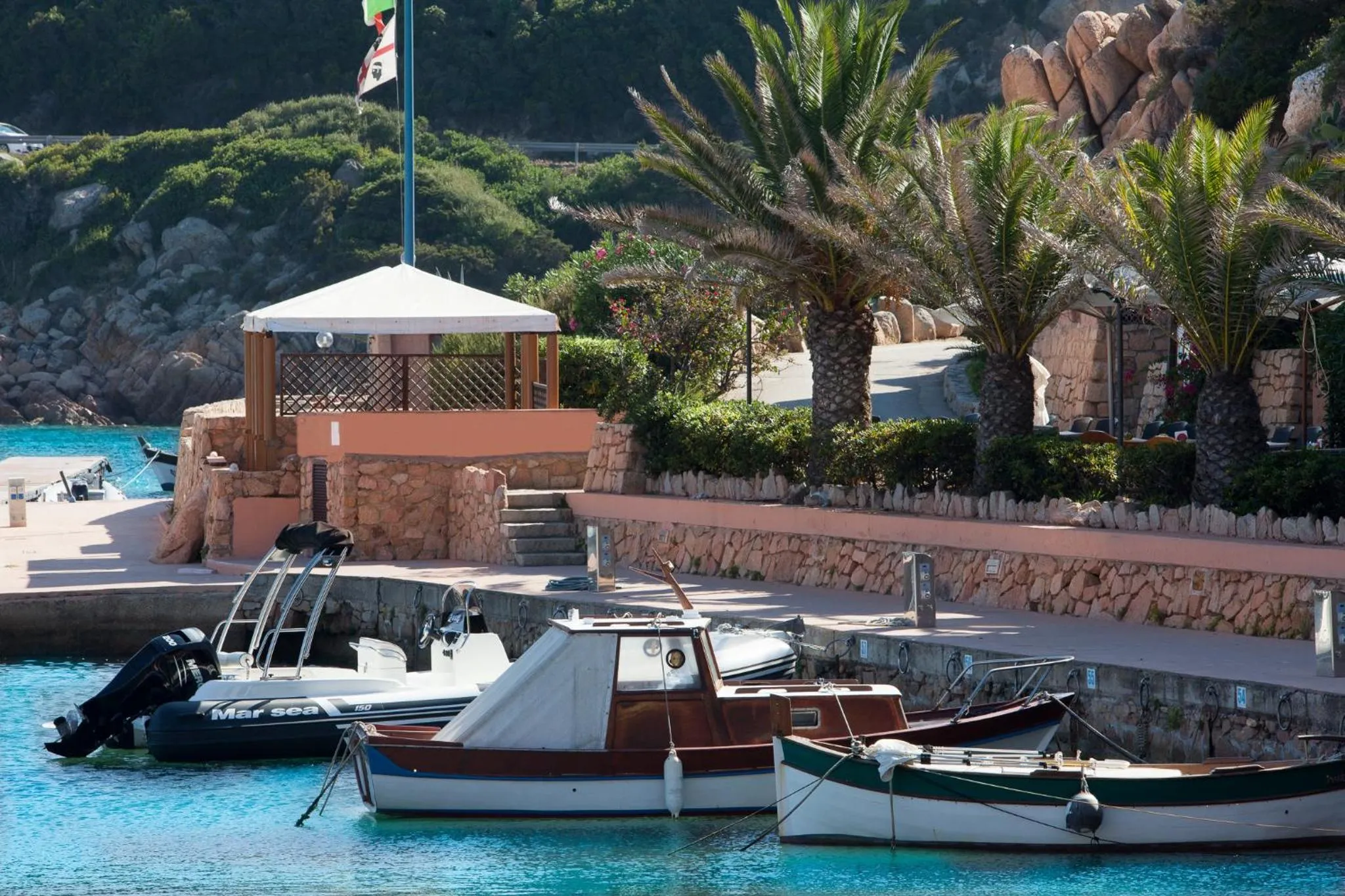 On site in Hotel Cala Lunga