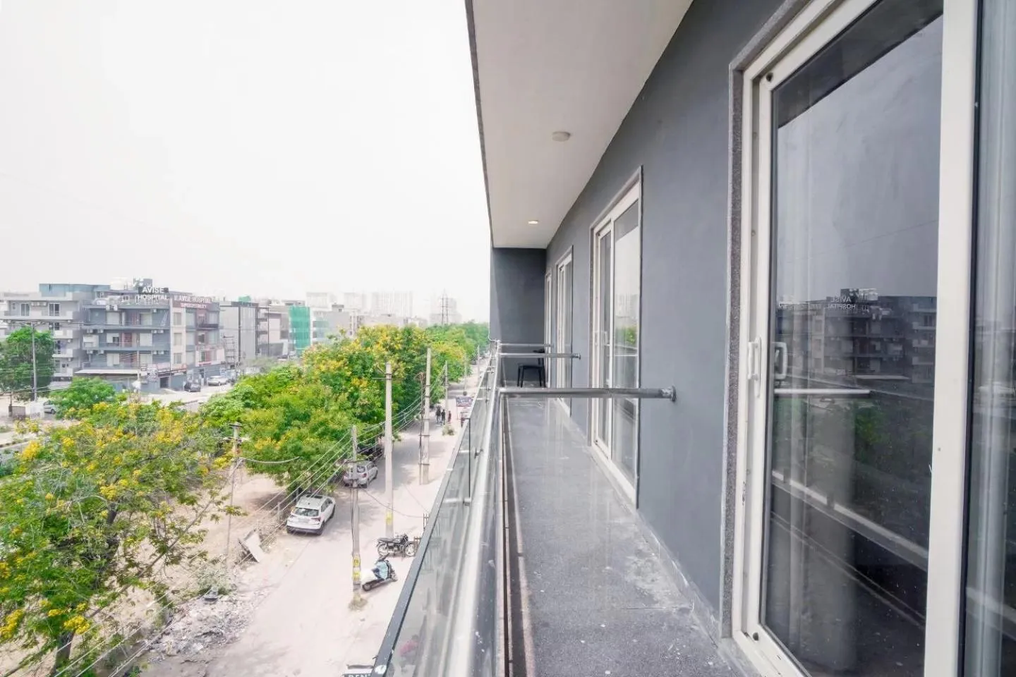 Balcony/Terrace in Saltstayz Express -Medicity Near Medanta Hospital