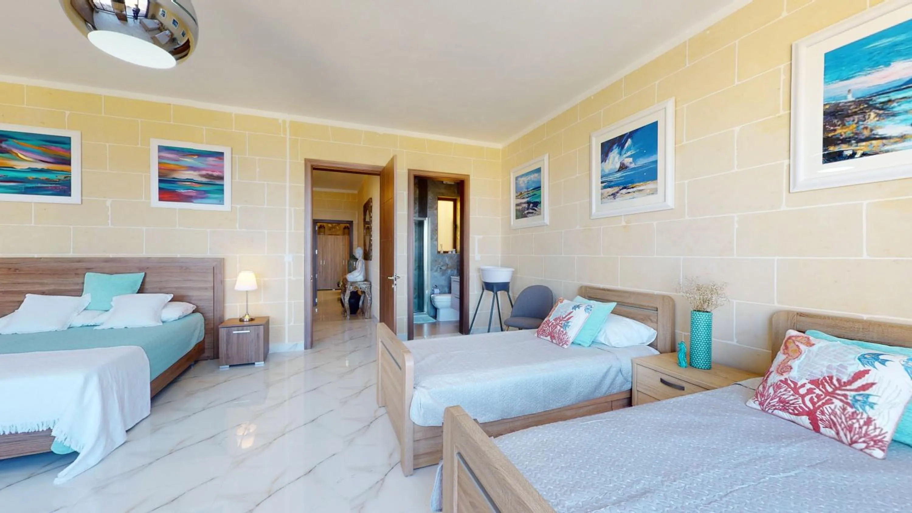Bed, Seating Area in Dubhlina - Luxury Bed & Breakfast - Gozo