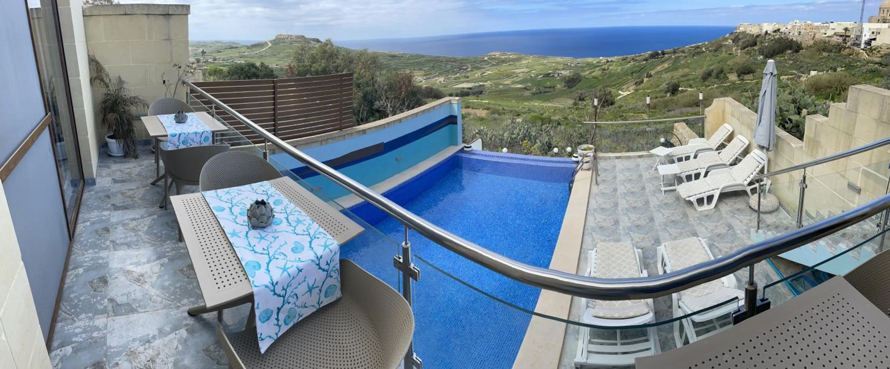Natural landscape, Pool View in Dubhlina - Luxury Bed & Breakfast - Gozo
