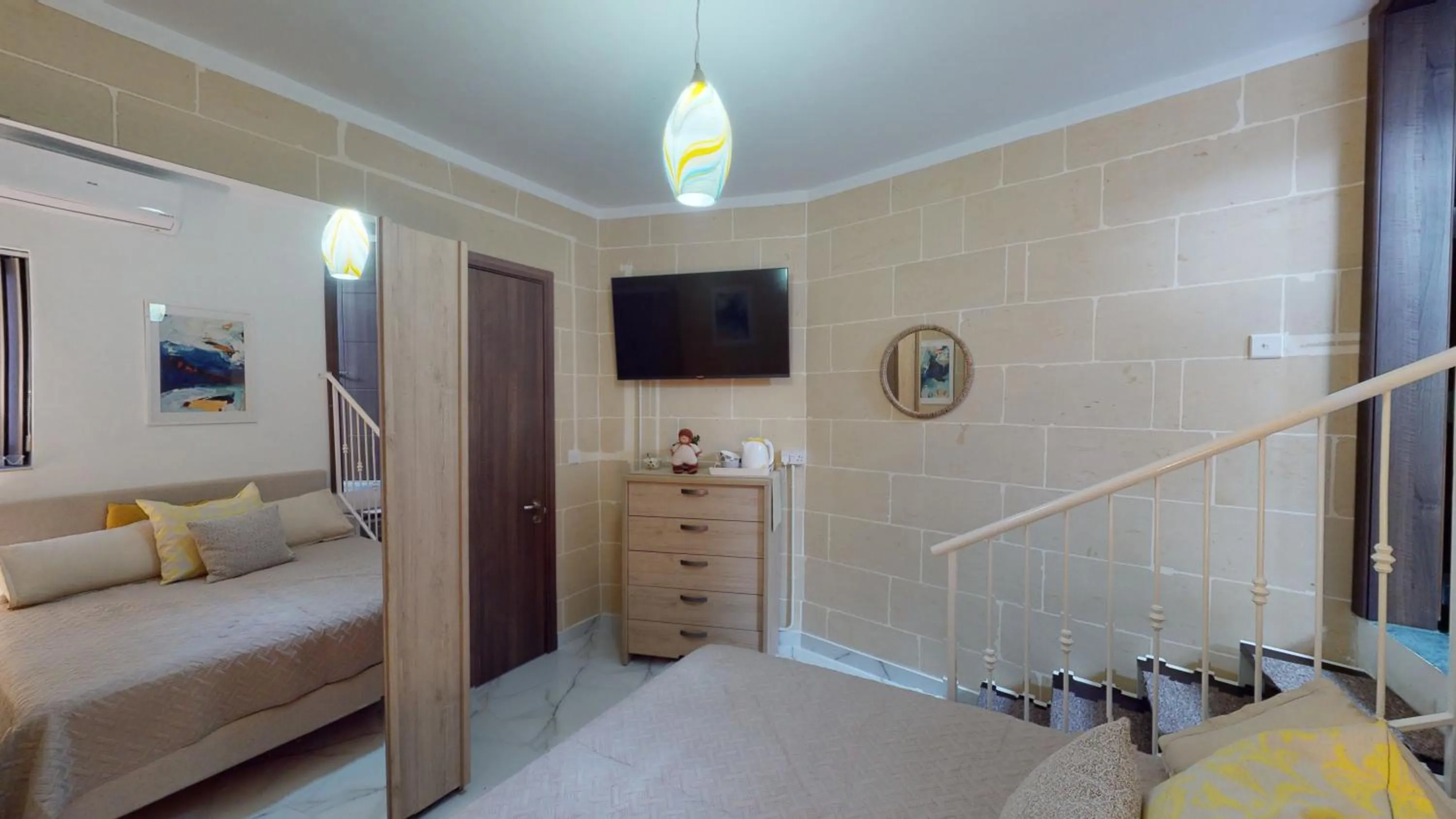 Bed, Bathroom in Dubhlina - Luxury Bed & Breakfast - Gozo