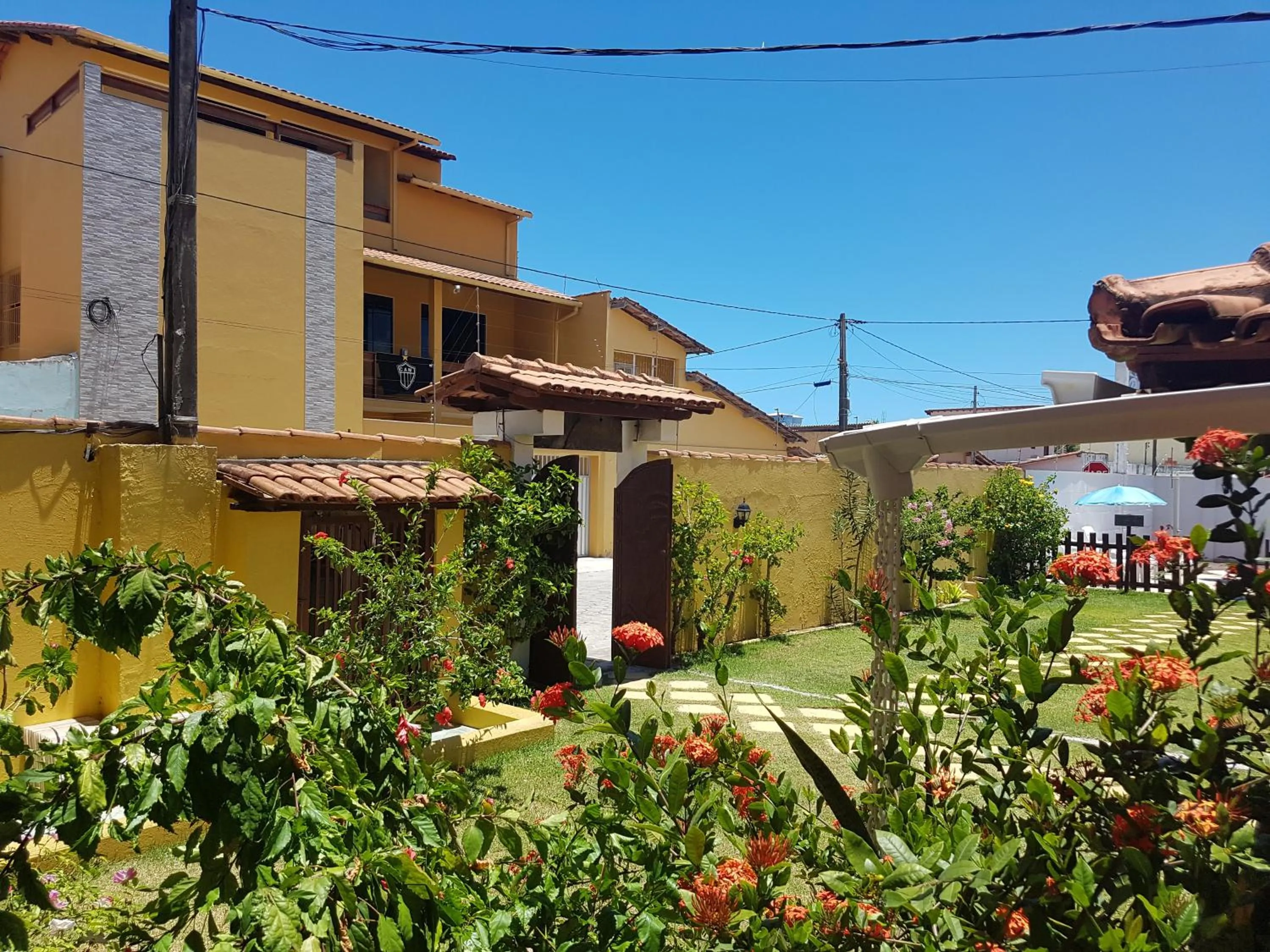 Garden view in Pousada Paradise