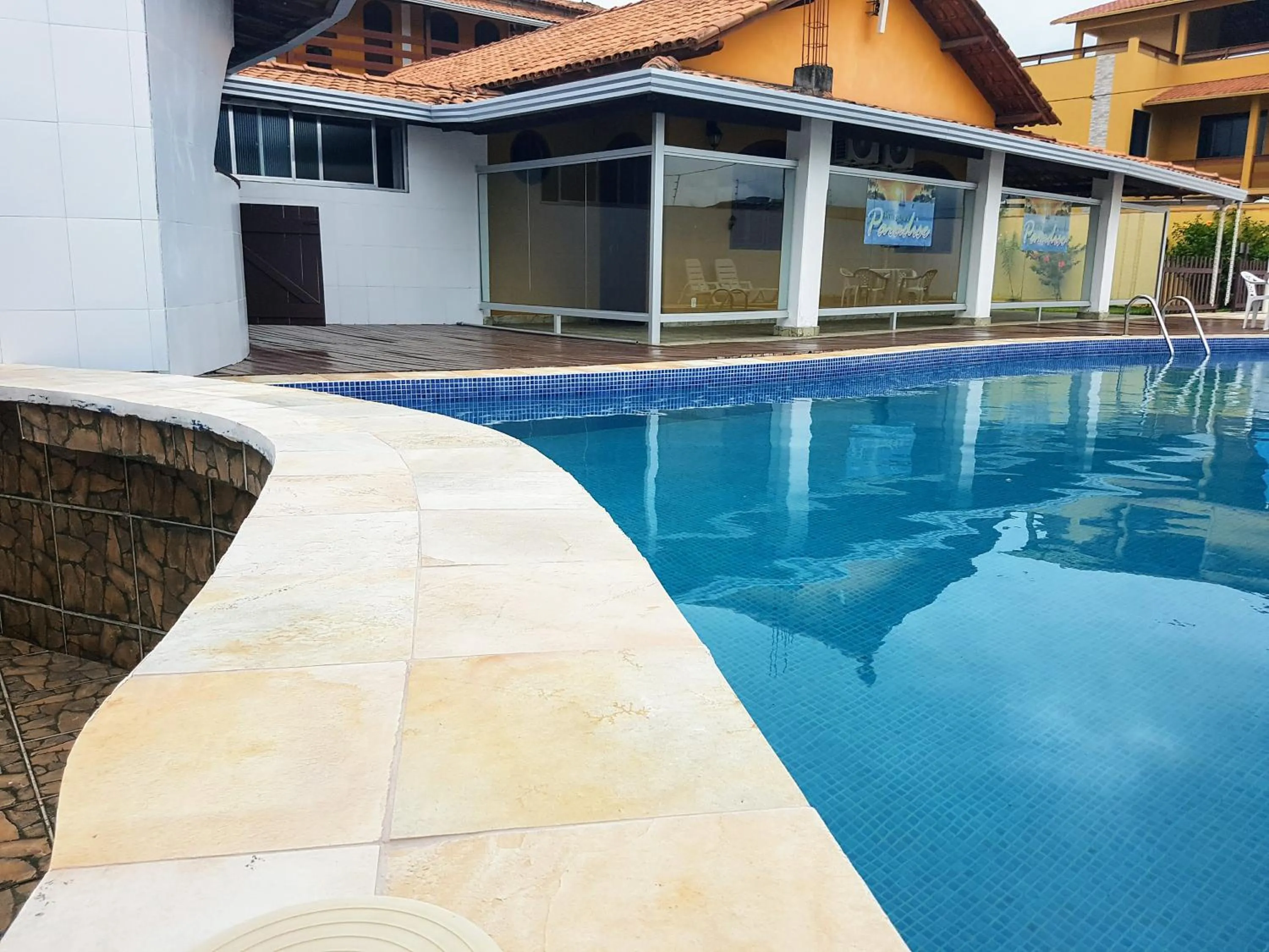 Pool view in Pousada Paradise