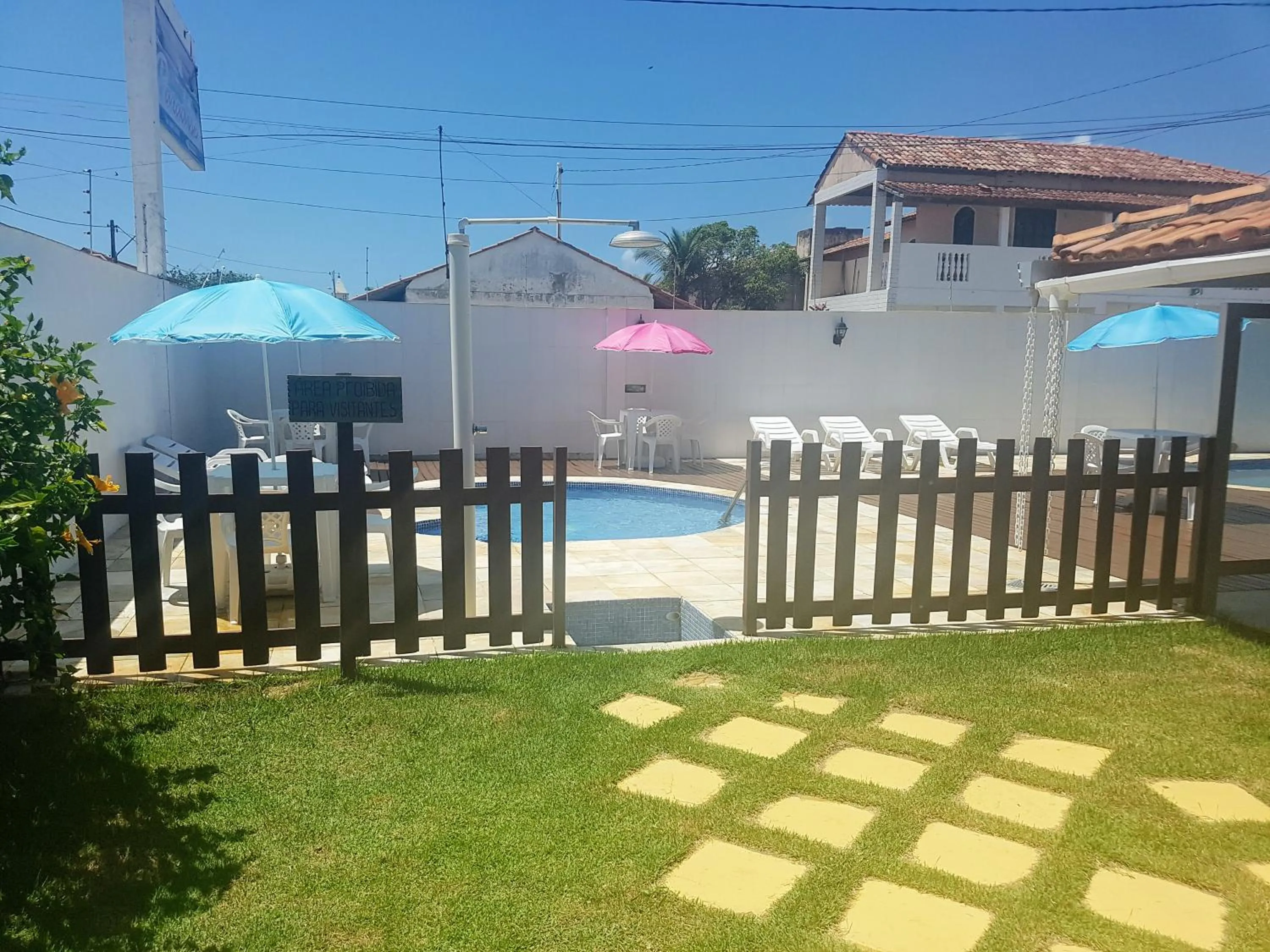 Garden view in Pousada Paradise