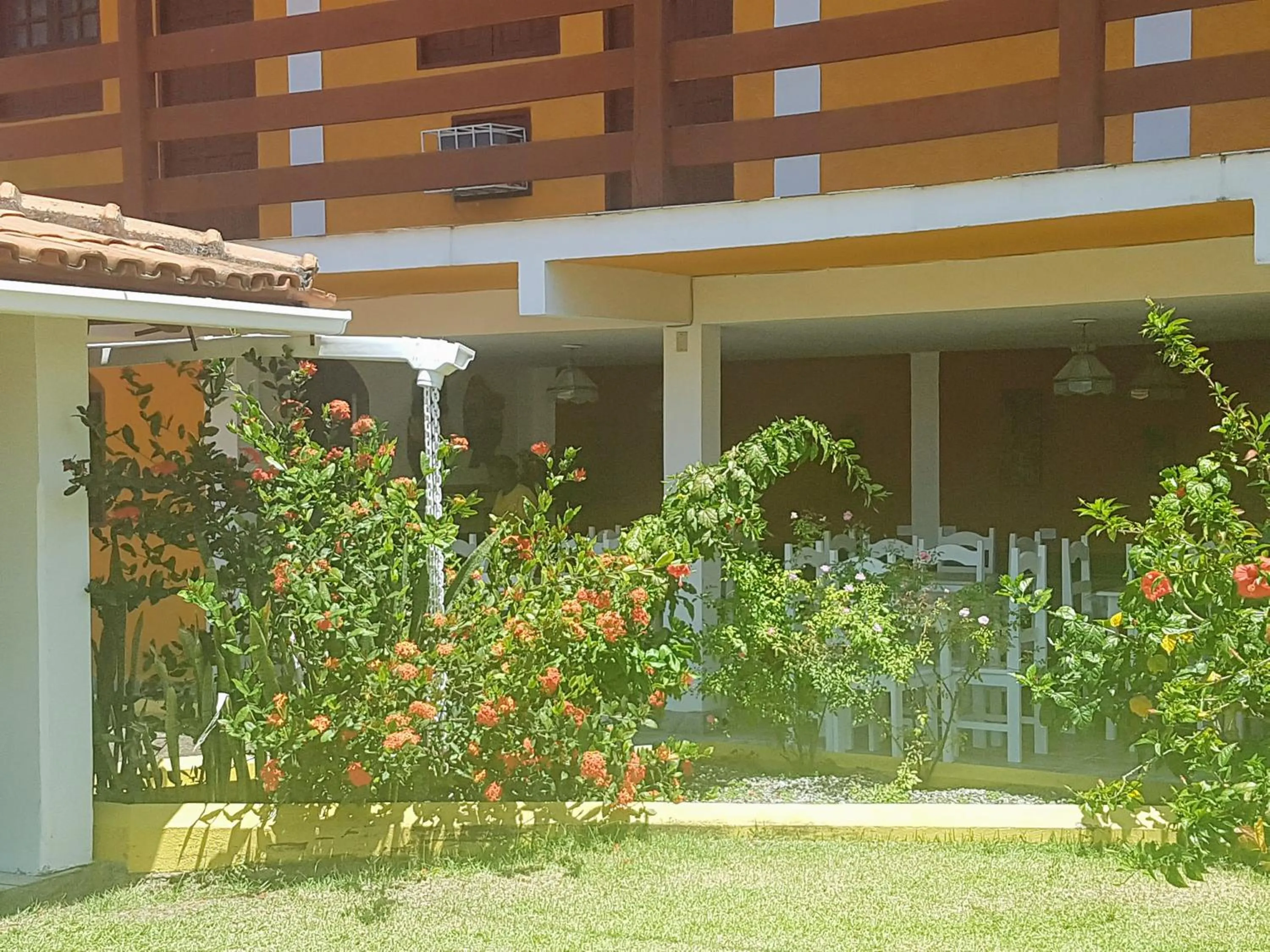 Garden view in Pousada Paradise