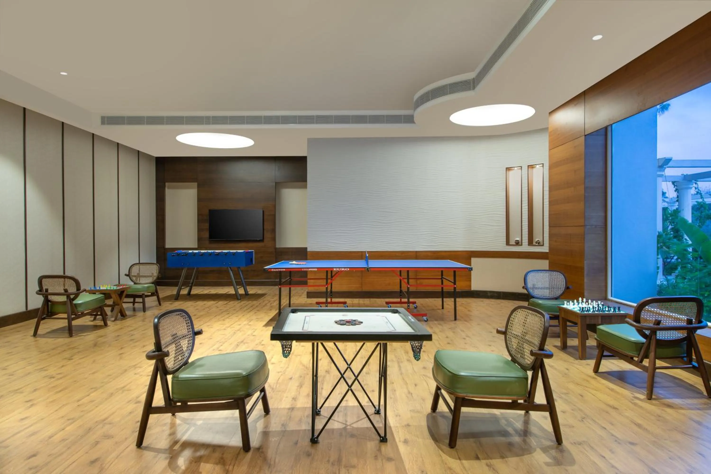 Table tennis in Taj Gandhinagar Resort and Spa