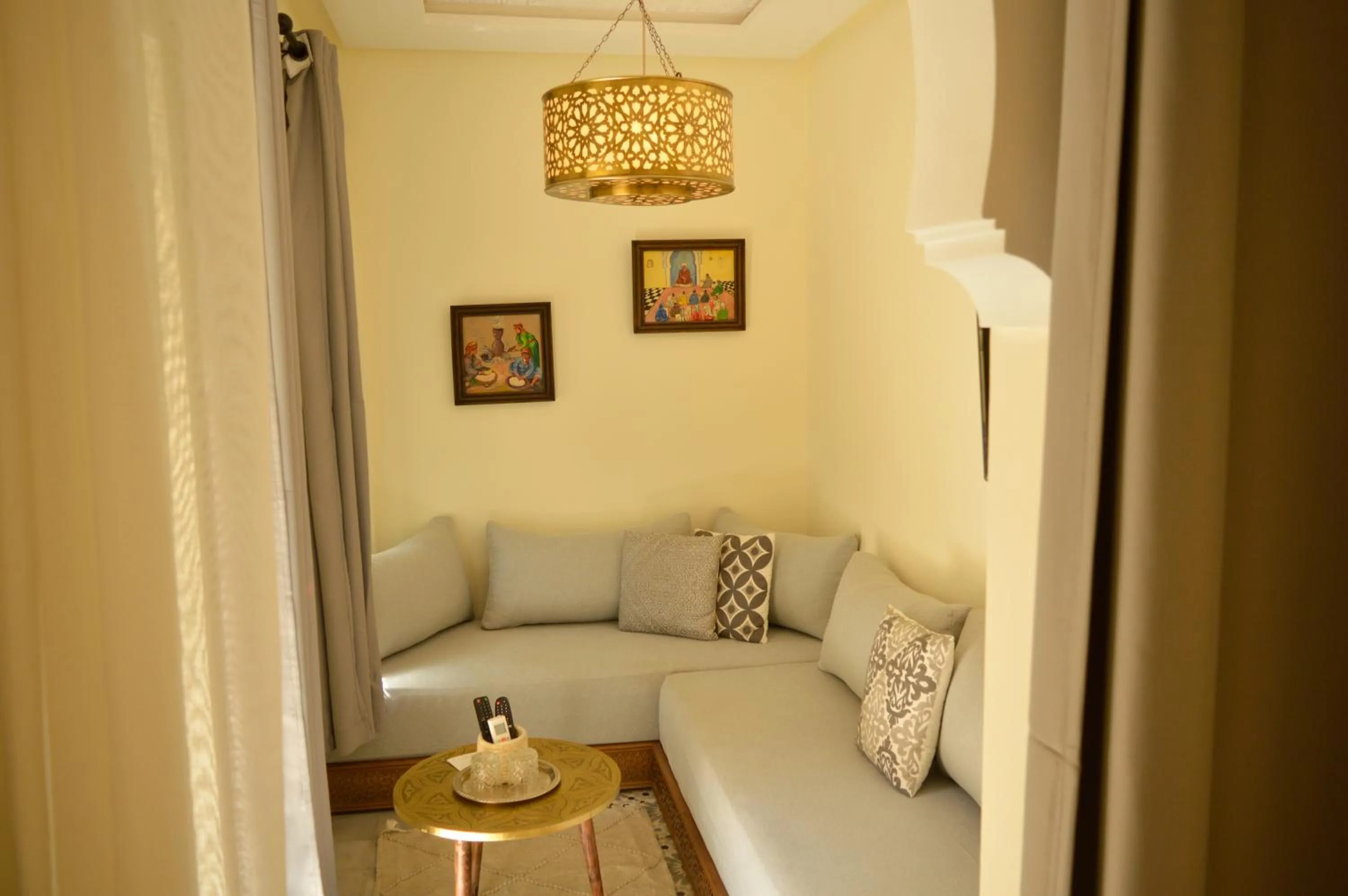 Seating area in Riad Jalina