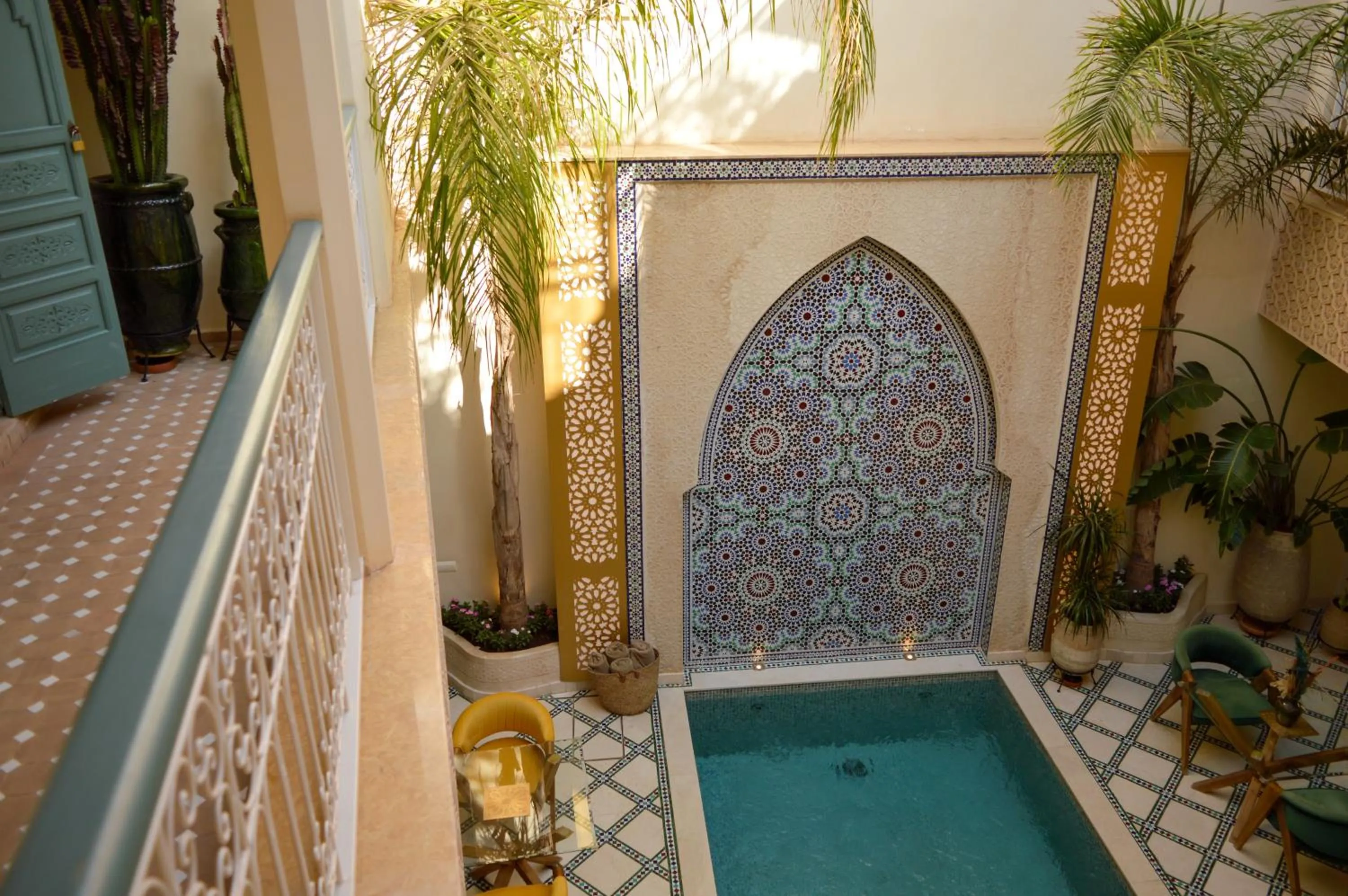 Pool view in Riad Jalina