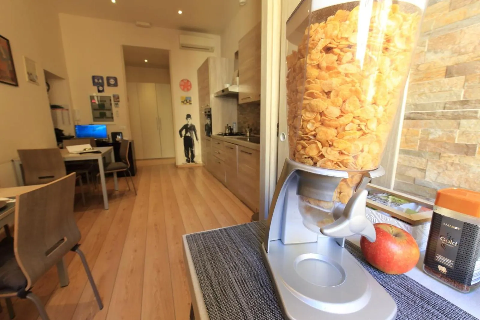 Kitchen or kitchenette in Aria Rome Rooms