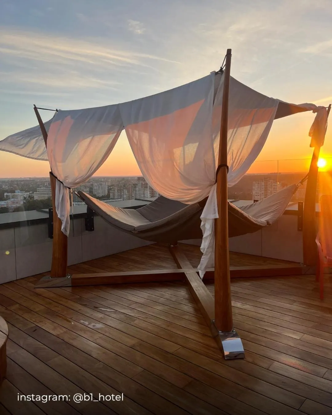 Sunset in BE THE ONE Hotel