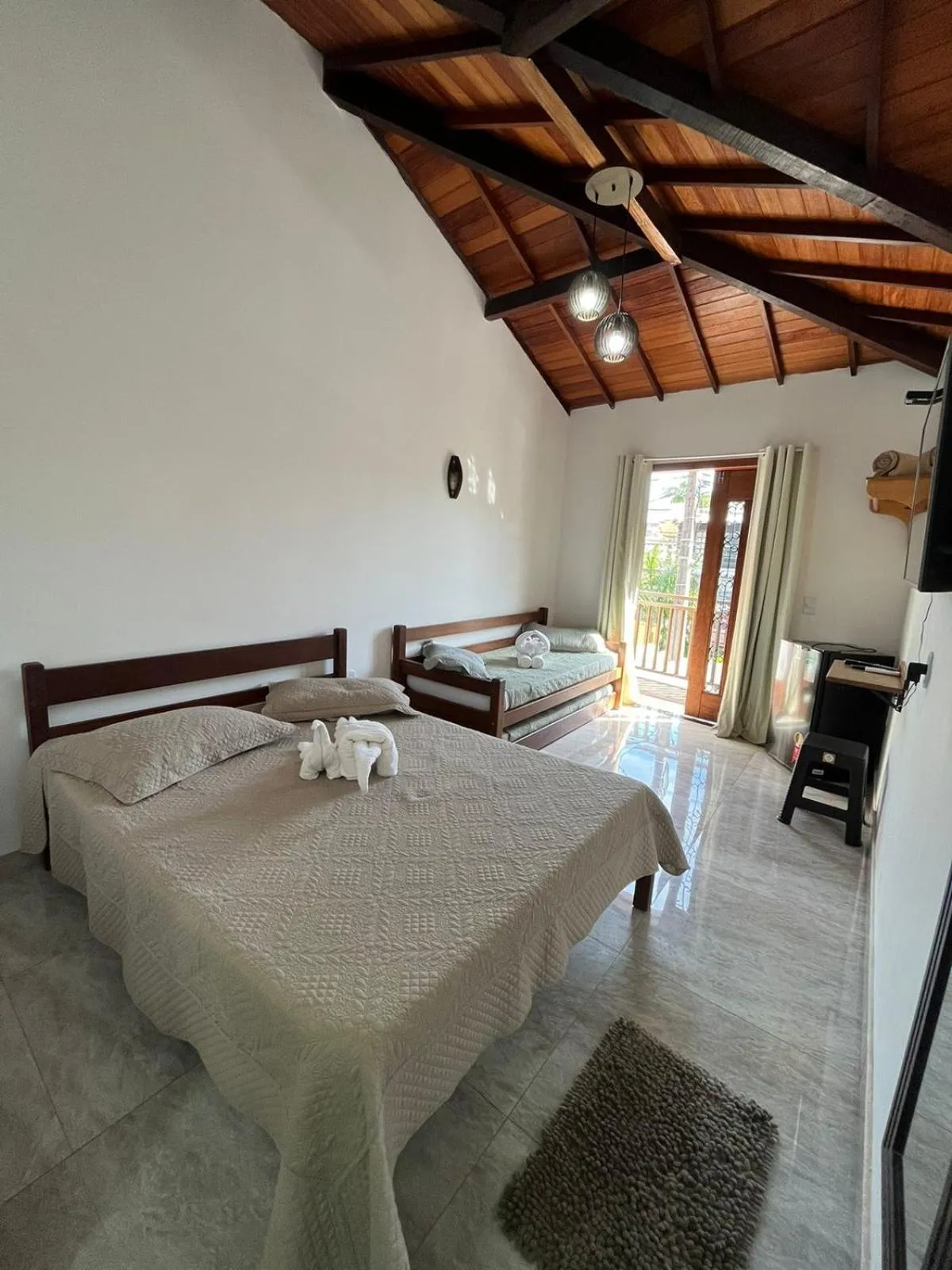 Bedroom, Bed in Pousada Luz da Lua