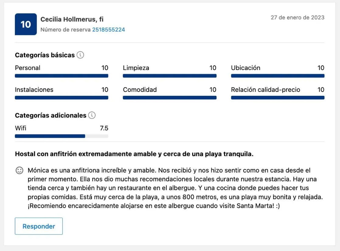 Text overlay in Hostel ISABELLA