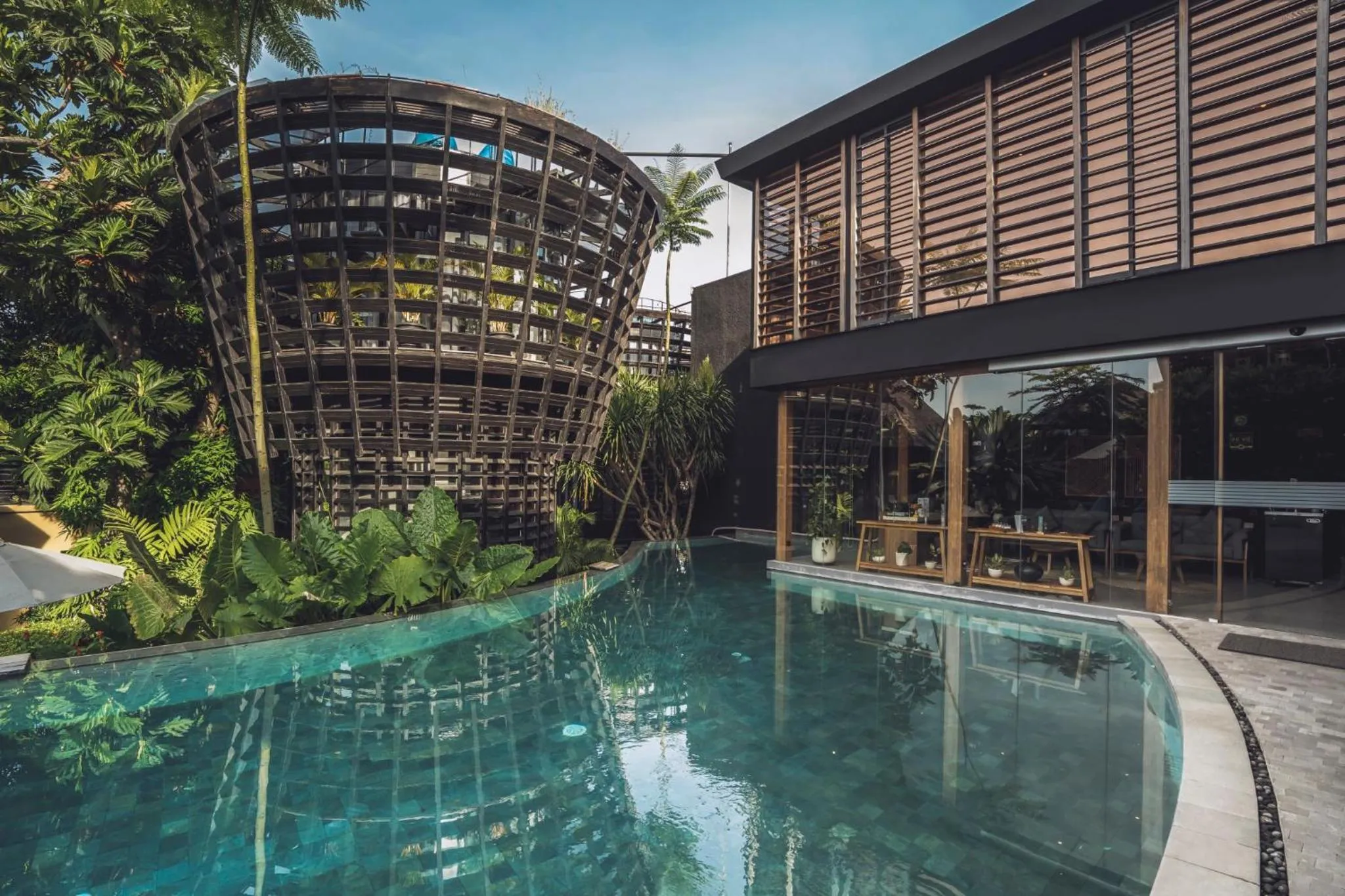 Pool view in Canggu Cabana Beach Resort by Ini Vie Hospitality