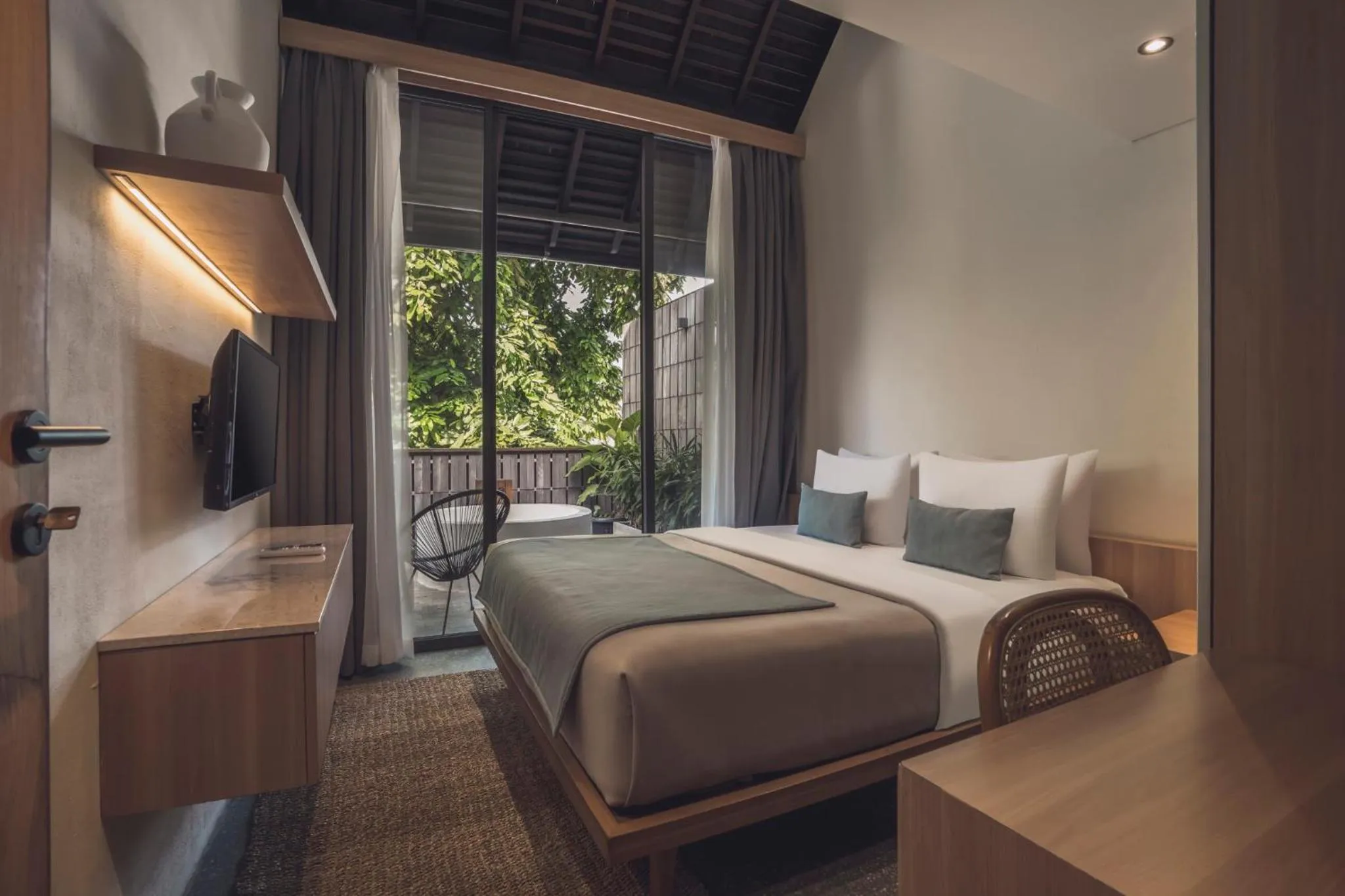 Bedroom, Bed in Canggu Cabana Beach Resort by Ini Vie Hospitality