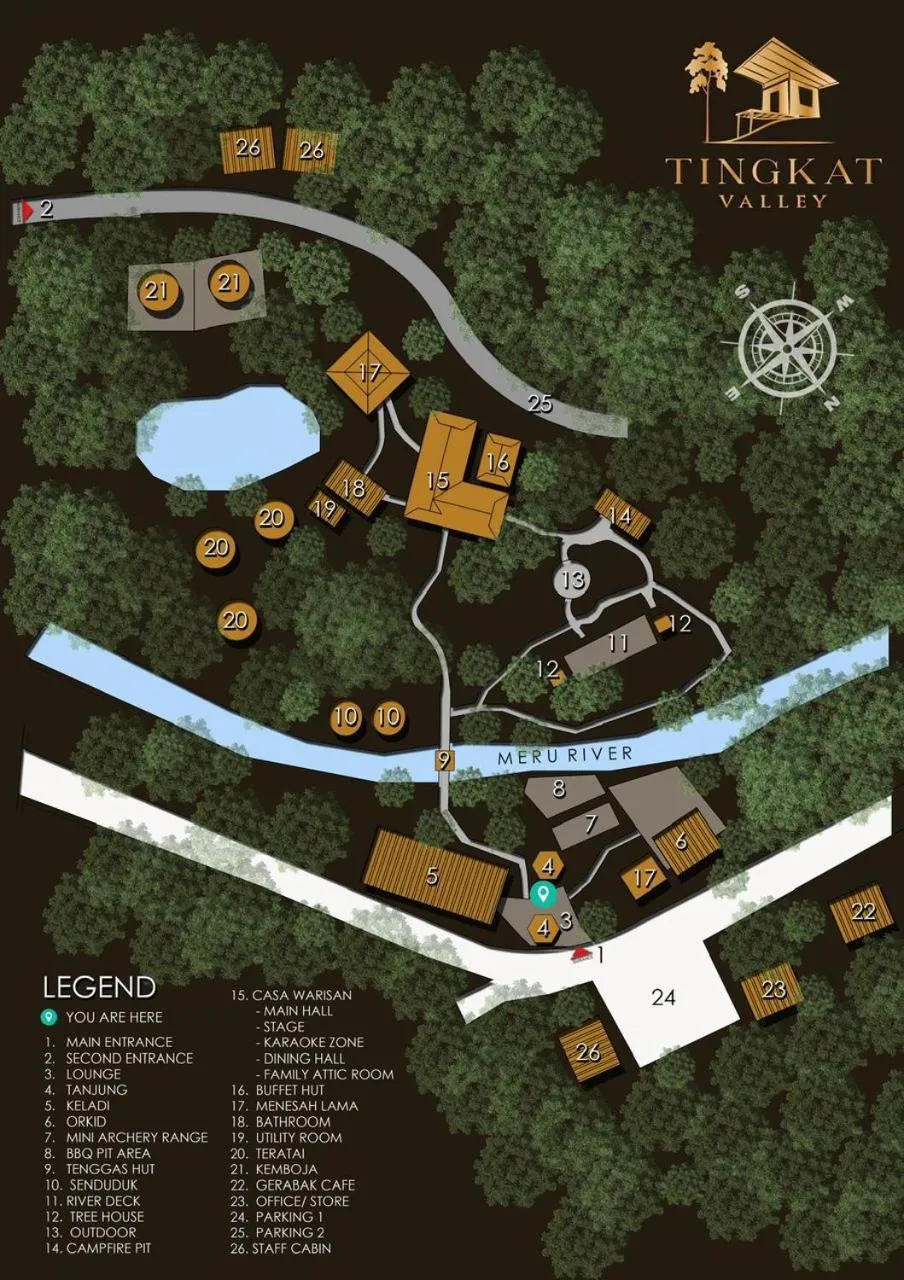 Natural landscape in Tingkat Valley