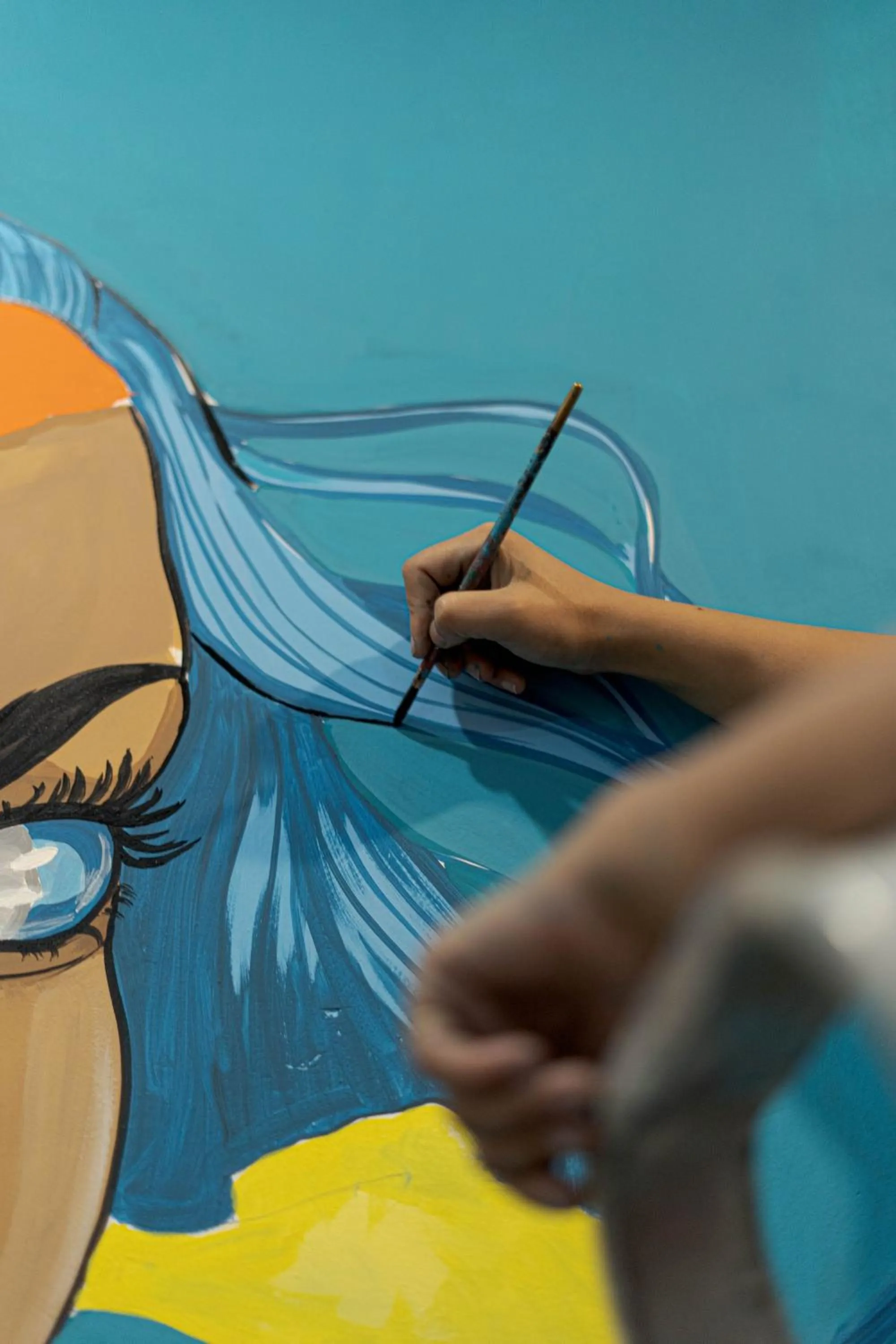 Decorative detail in Spontrail Hostel