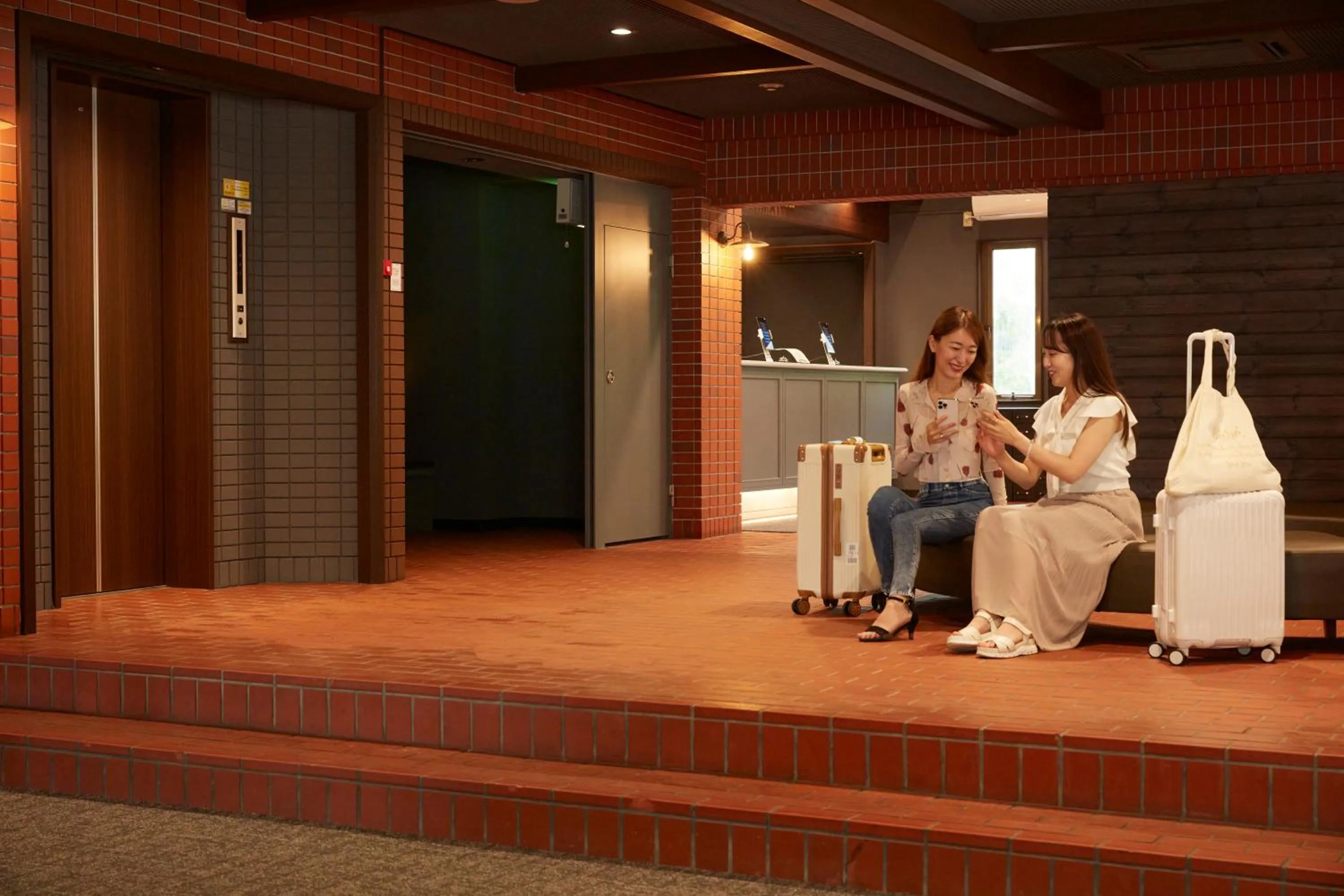 Lobby or reception in Towadakohan Sakura