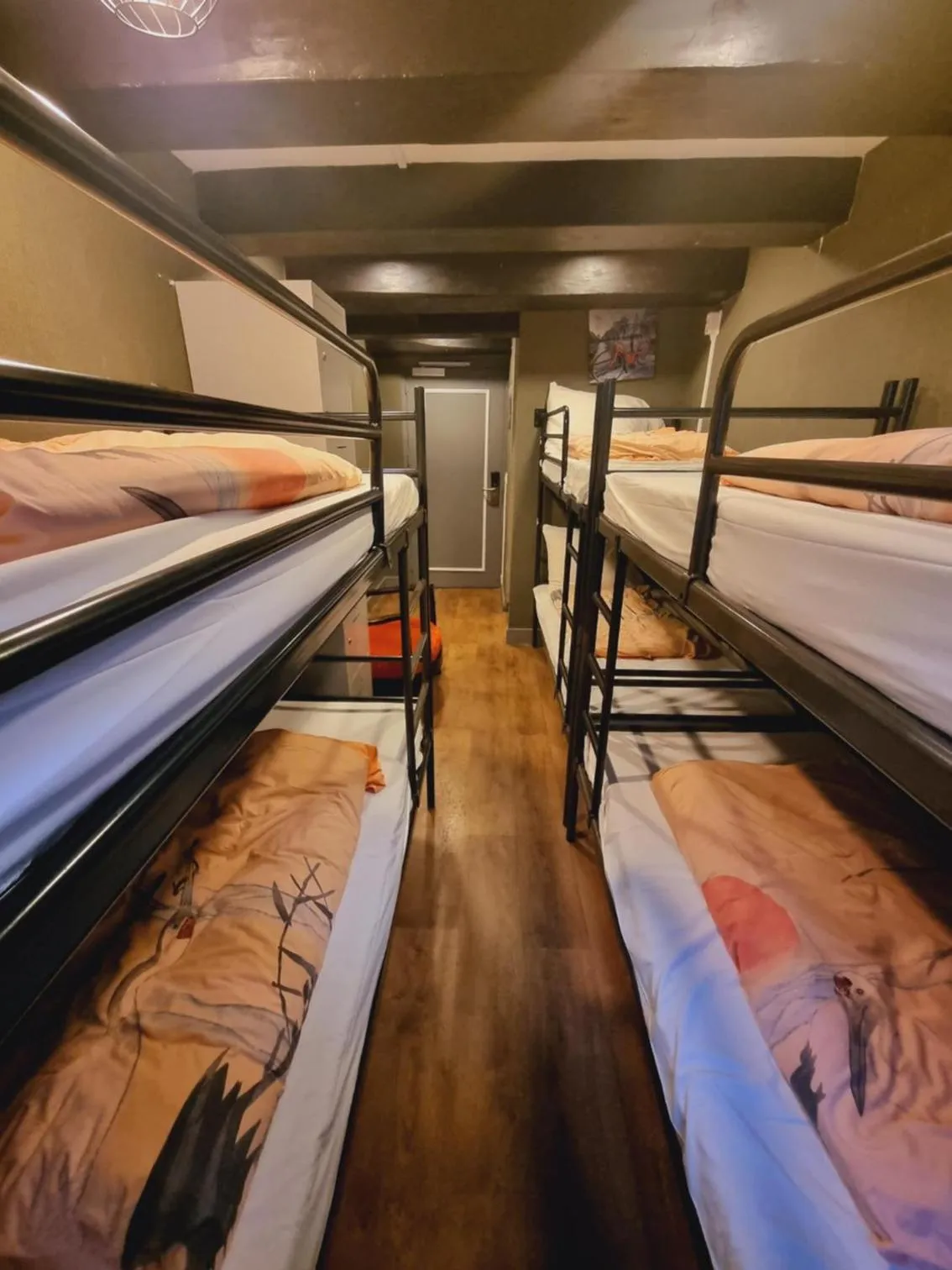 Bedroom, Bed in International Budget Hostel City Center