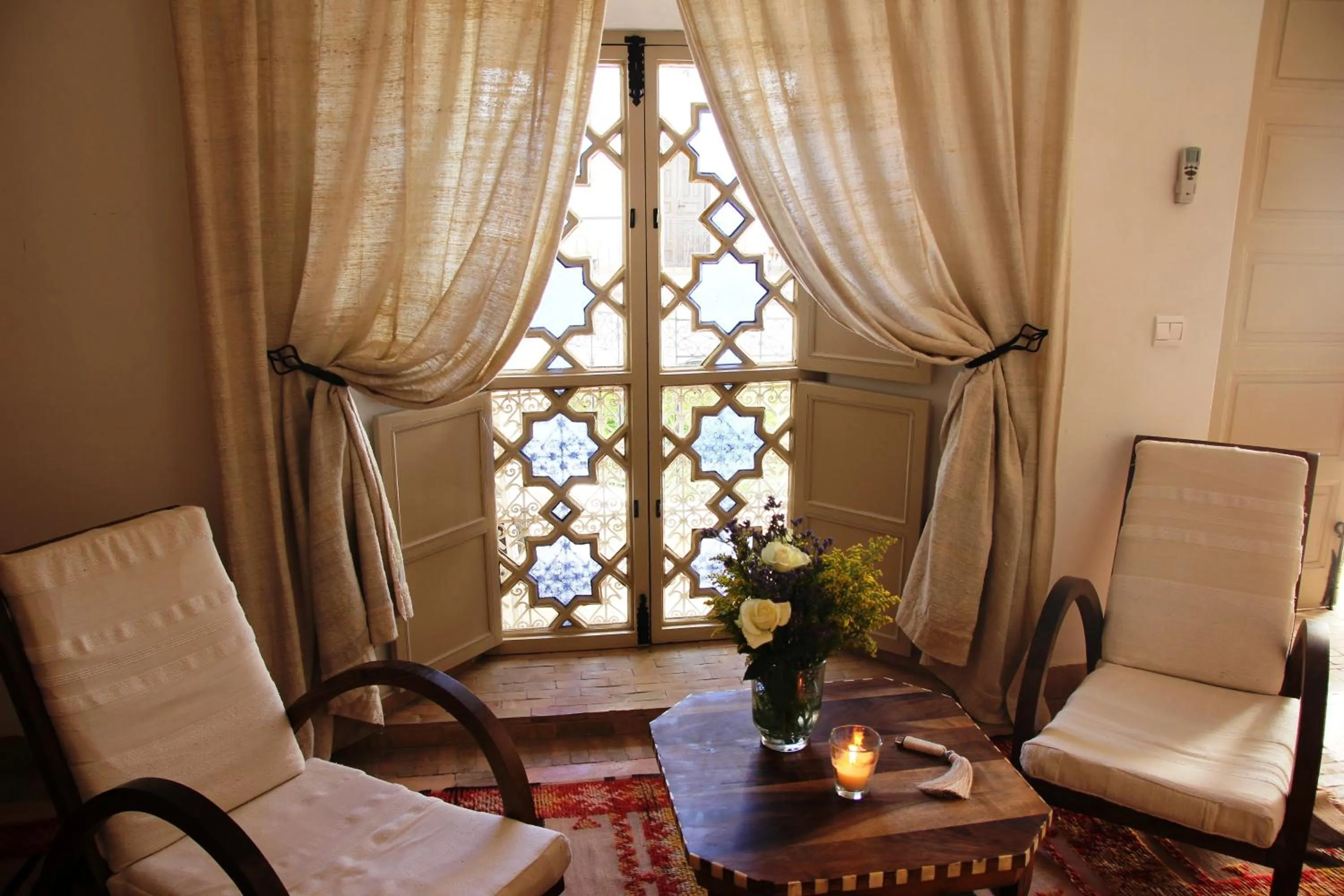 Seating area in Riad Clémentine