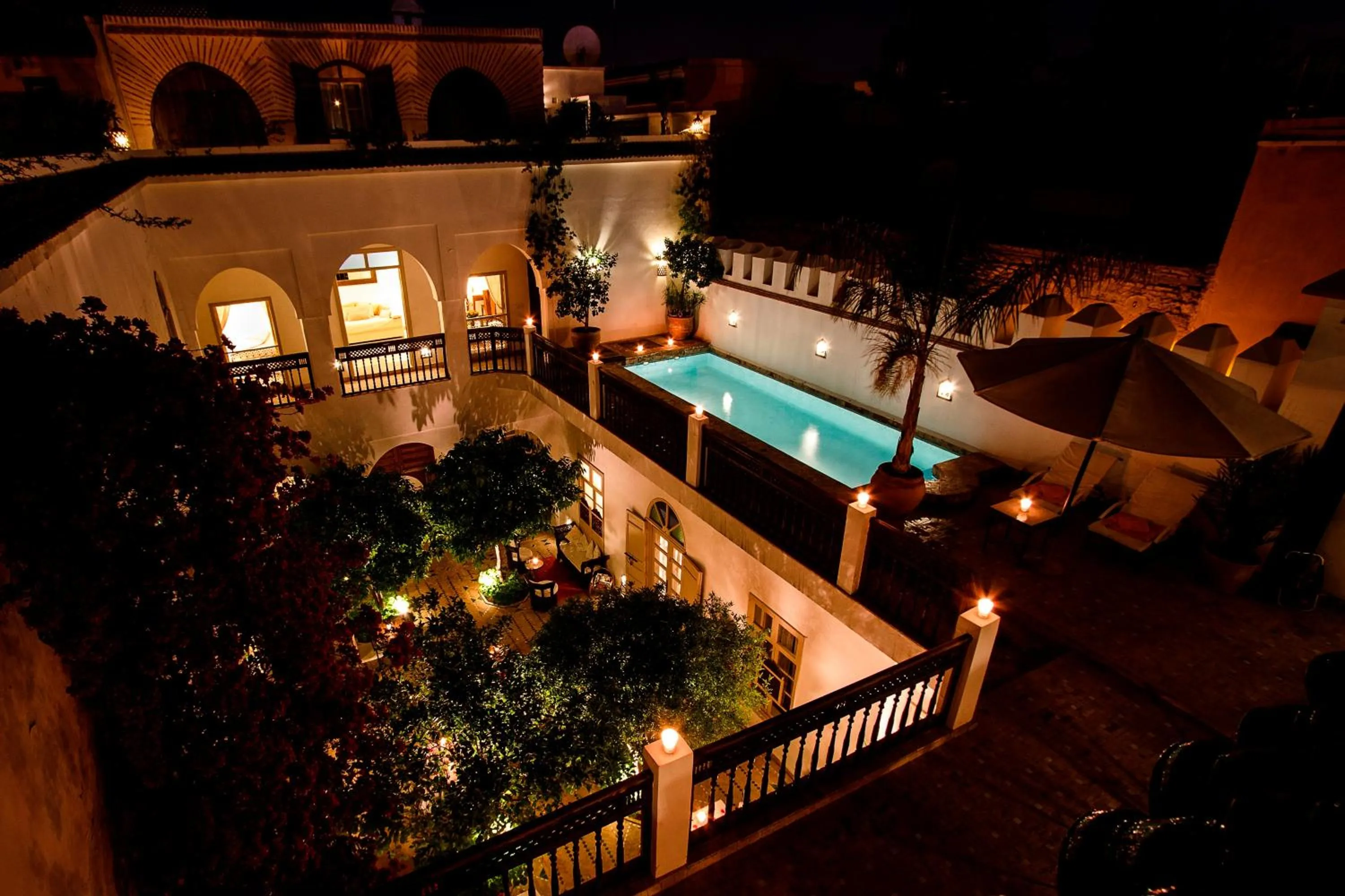 Bird's eye view in Riad Clémentine