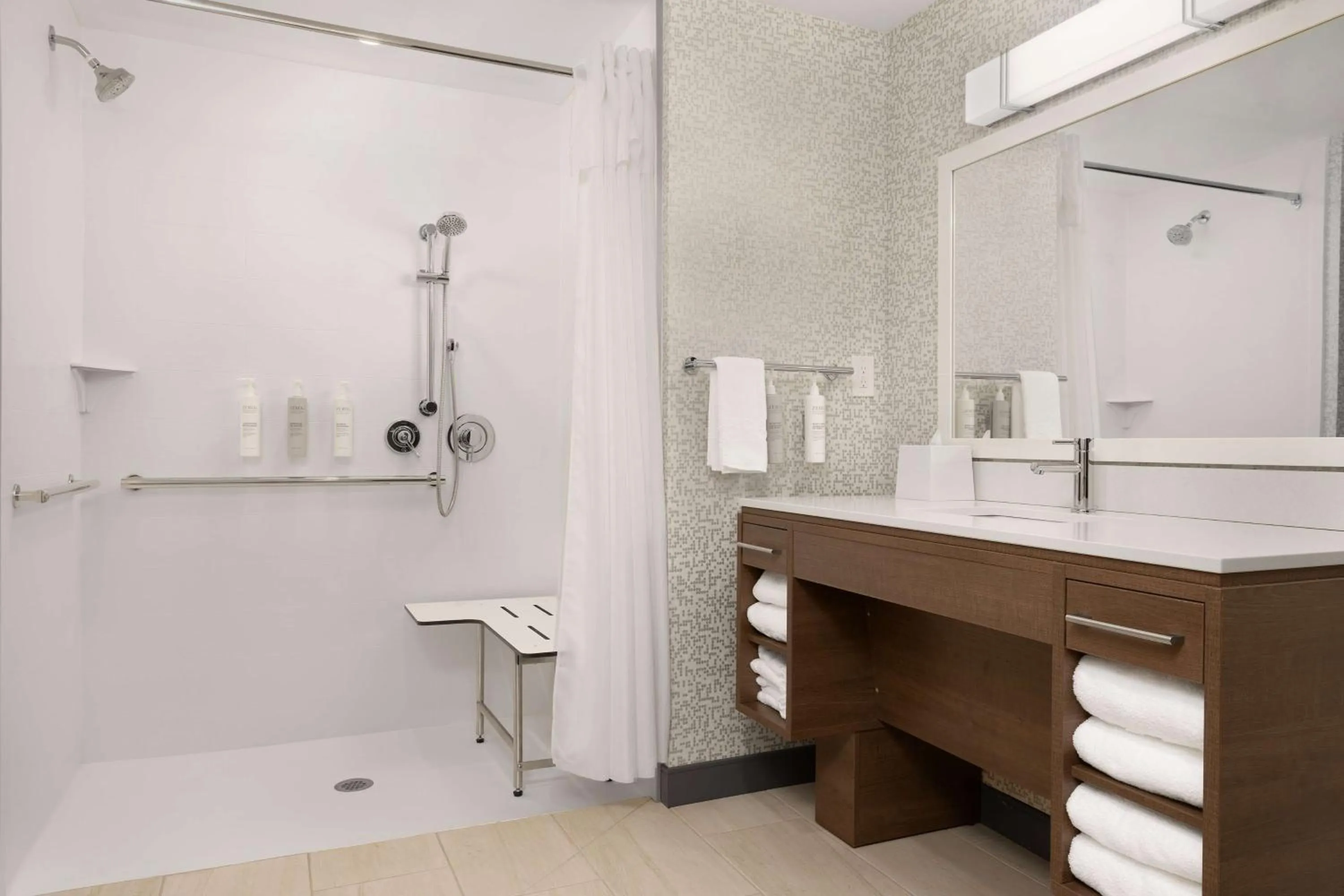 Bathroom in Home2 Suites By Hilton Durham University Medical Center