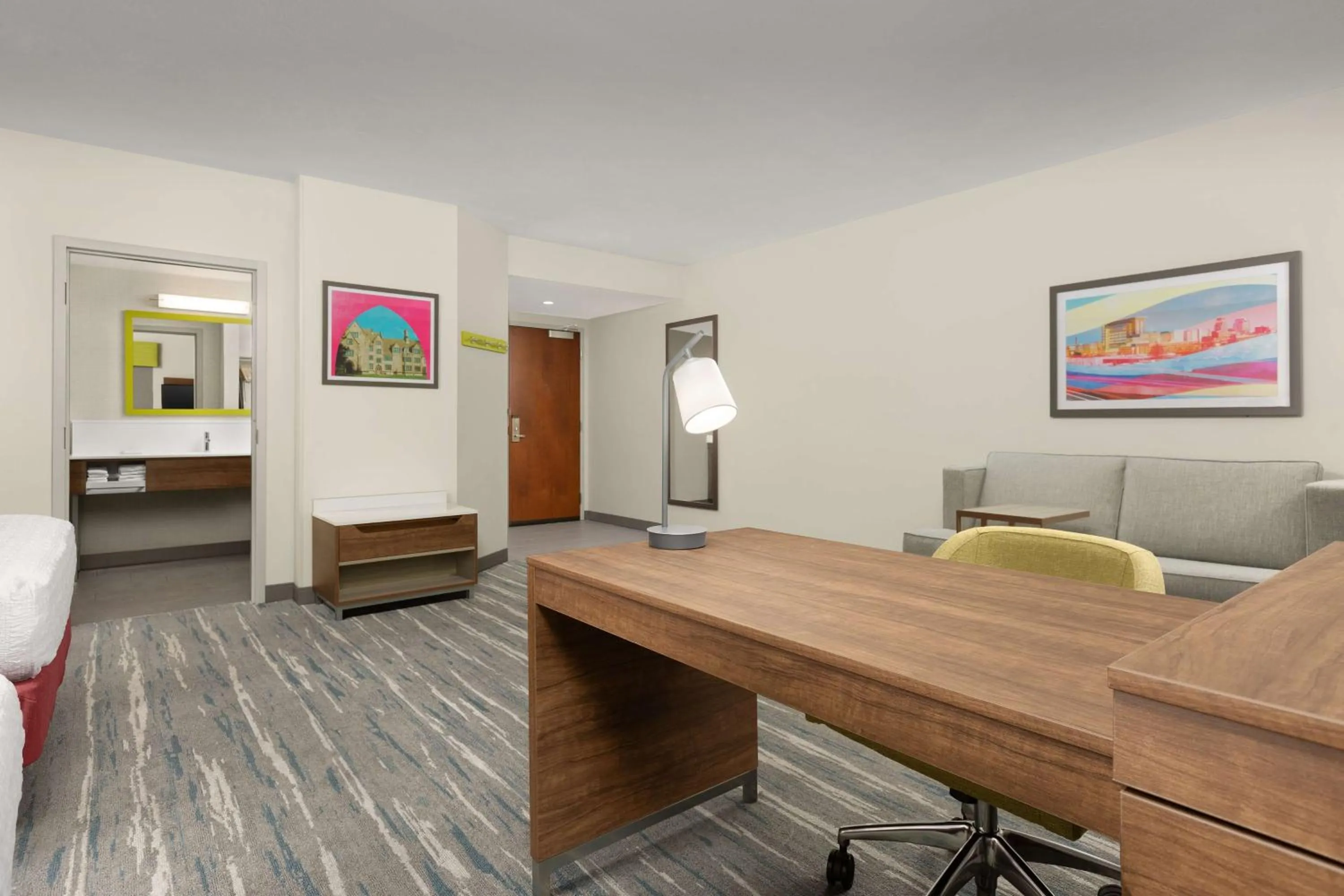 Living room in Hampton Inn & Suites Durham University Medical Center