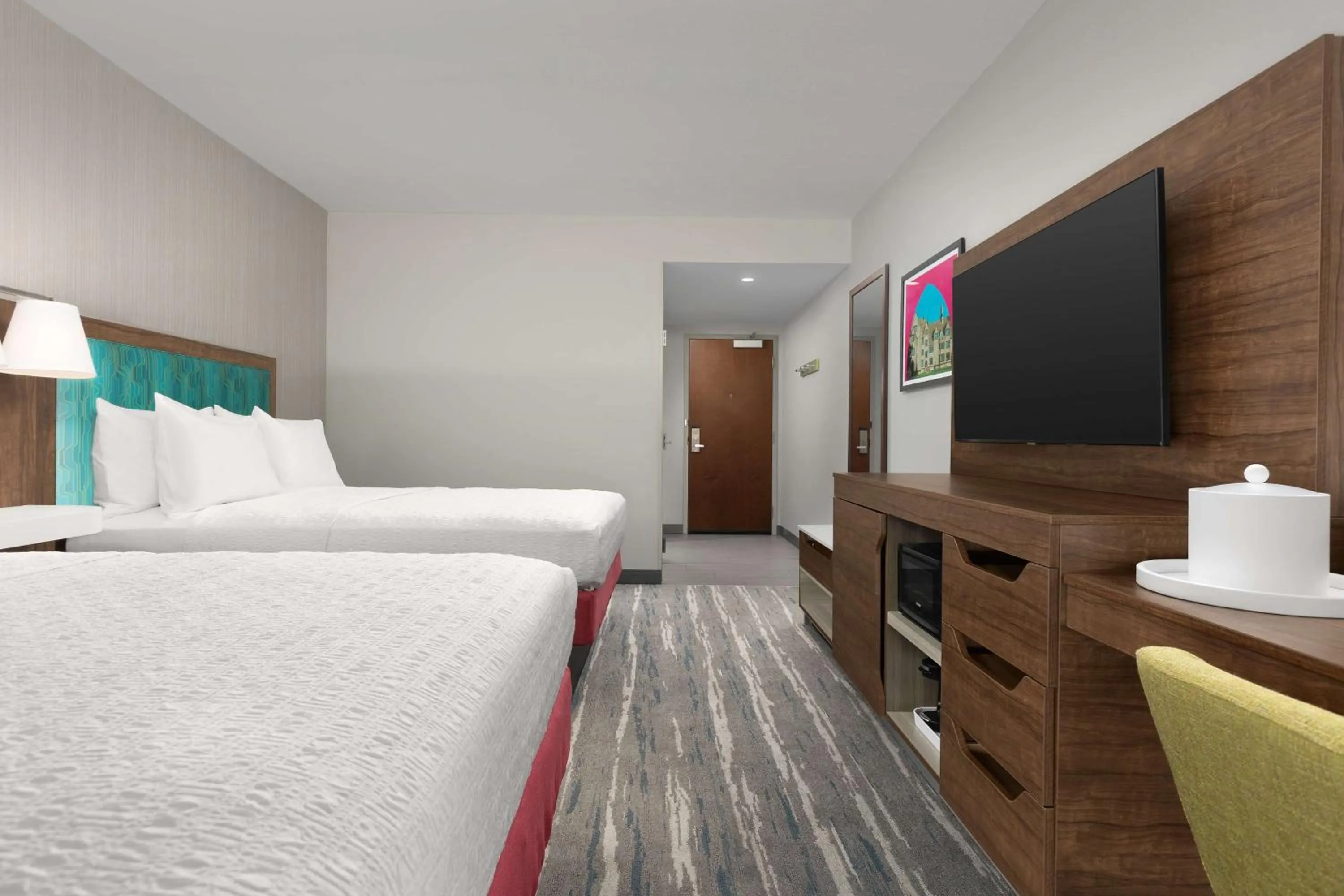 Bed in Hampton Inn & Suites Durham University Medical Center