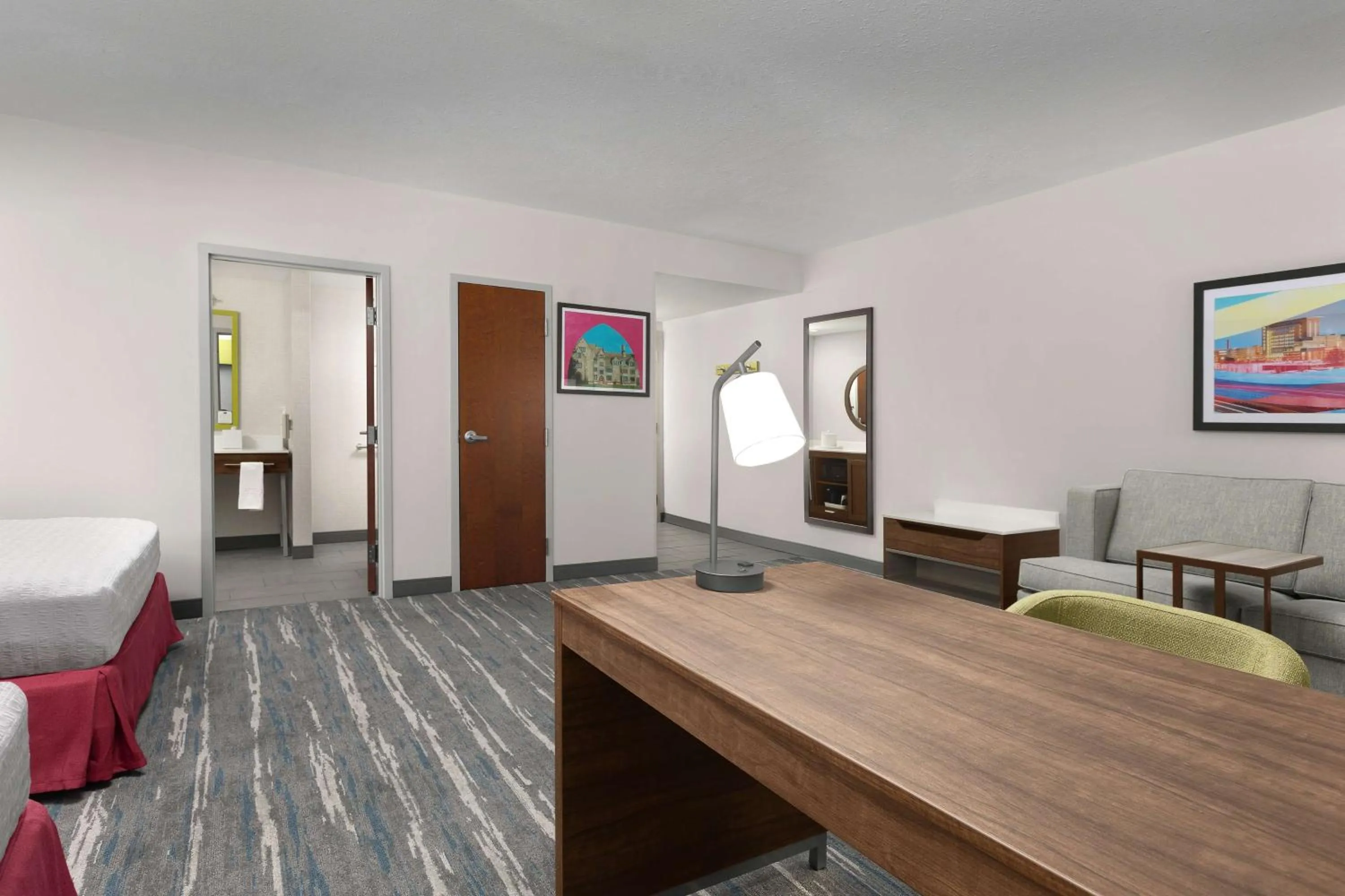 Bedroom, Bed in Hampton Inn & Suites Durham University Medical Center
