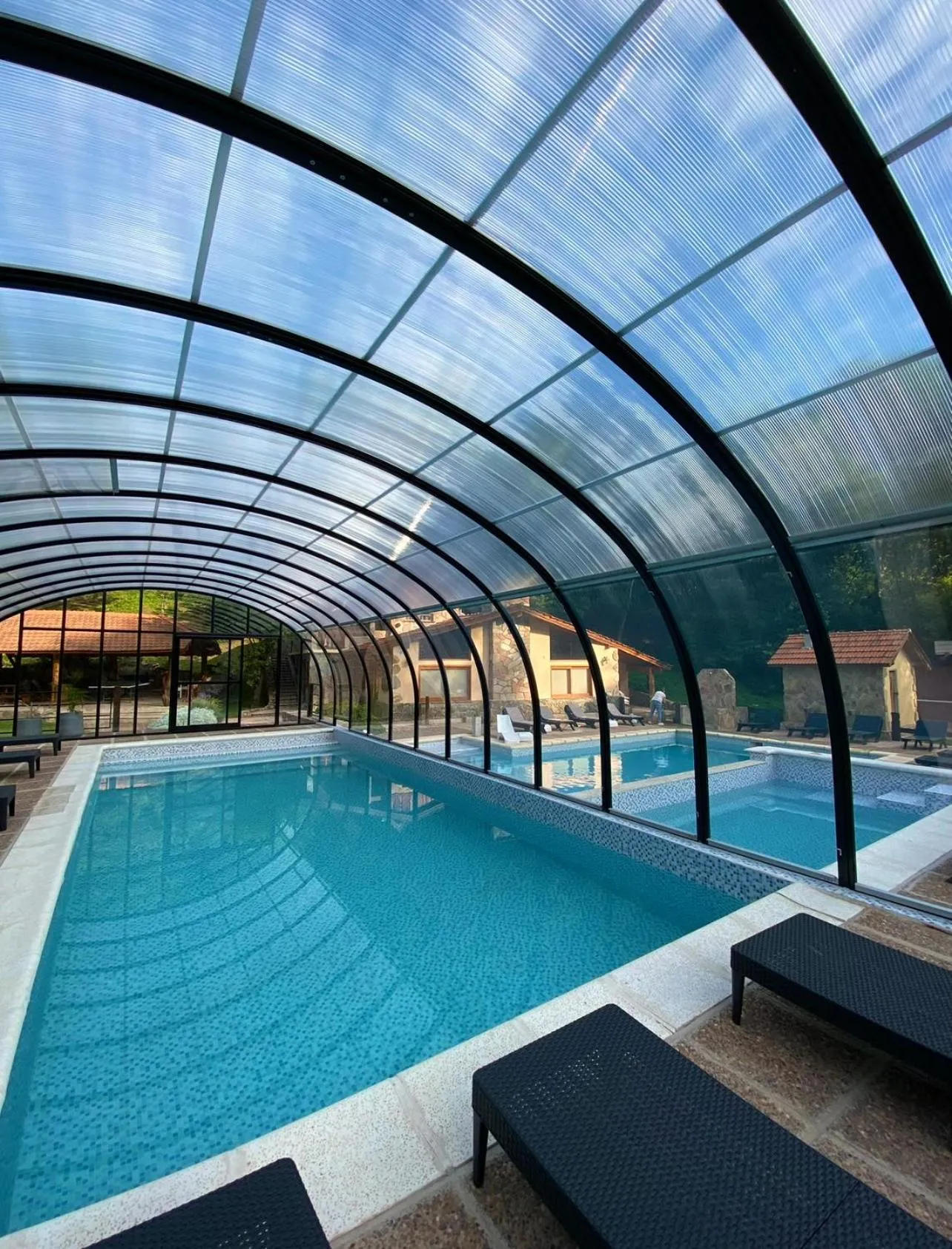 Swimming pool in Cabañas Aufenthalt