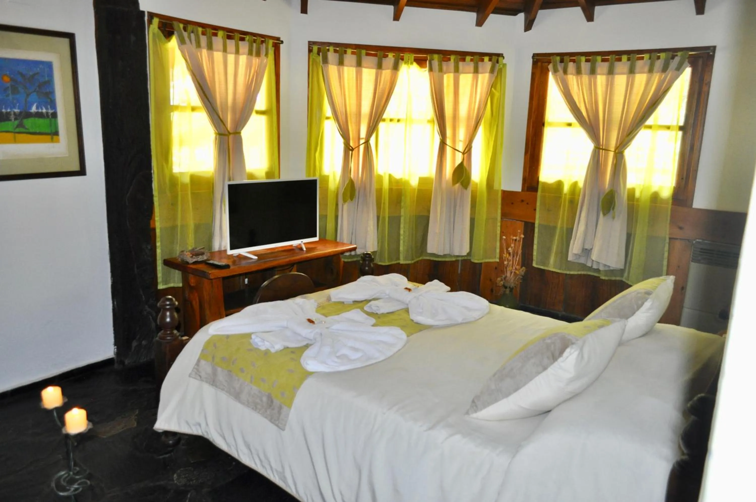 Bed in Cabañas Aufenthalt