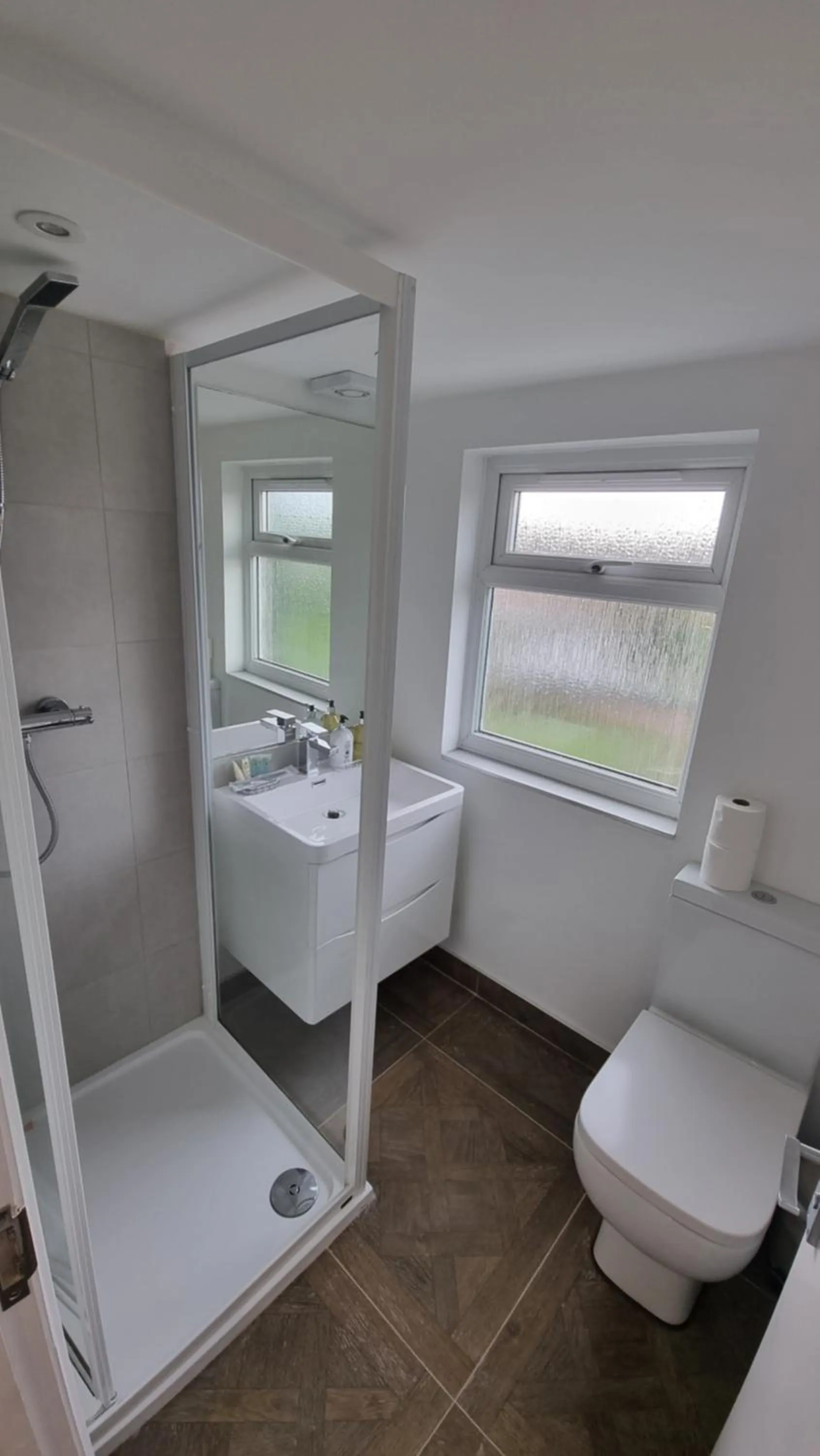 Shower in Stylish Suites with kitchenette