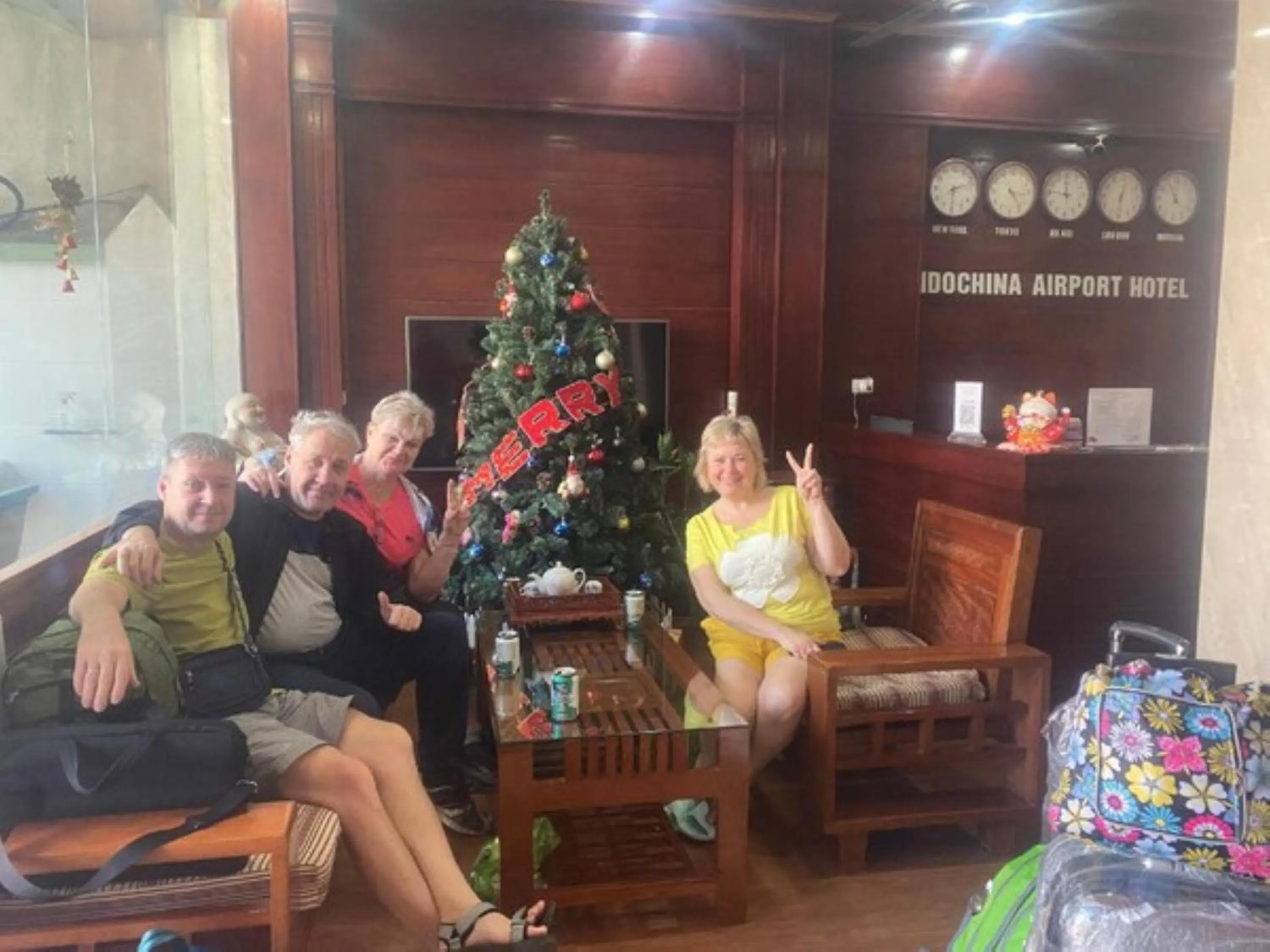 group of guests in Indochina Airport Hotel