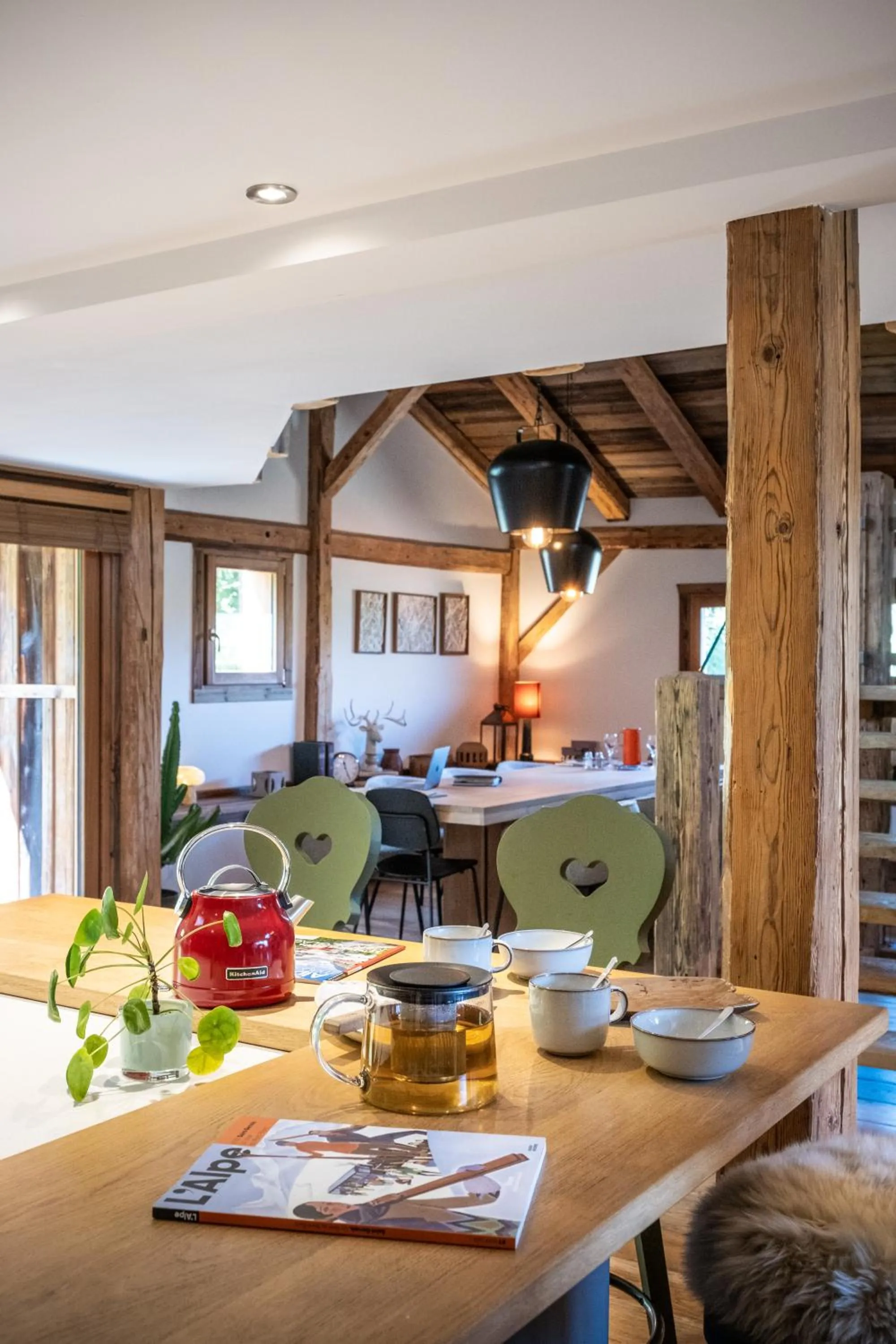 Seating area in Wanderful Life MontBlanc refuge haut de gamme