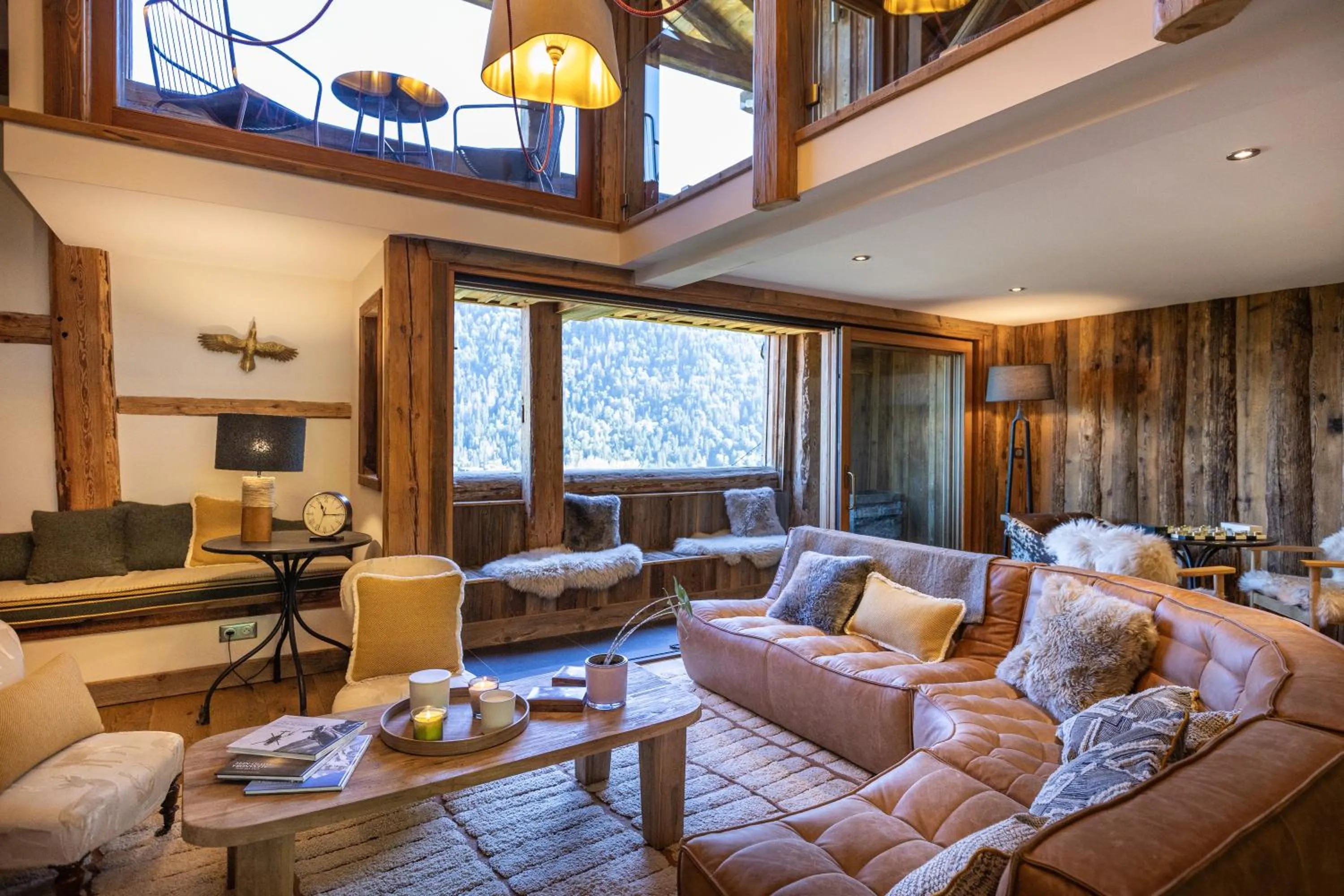 Balcony/Terrace in Wanderful Life MontBlanc refuge haut de gamme