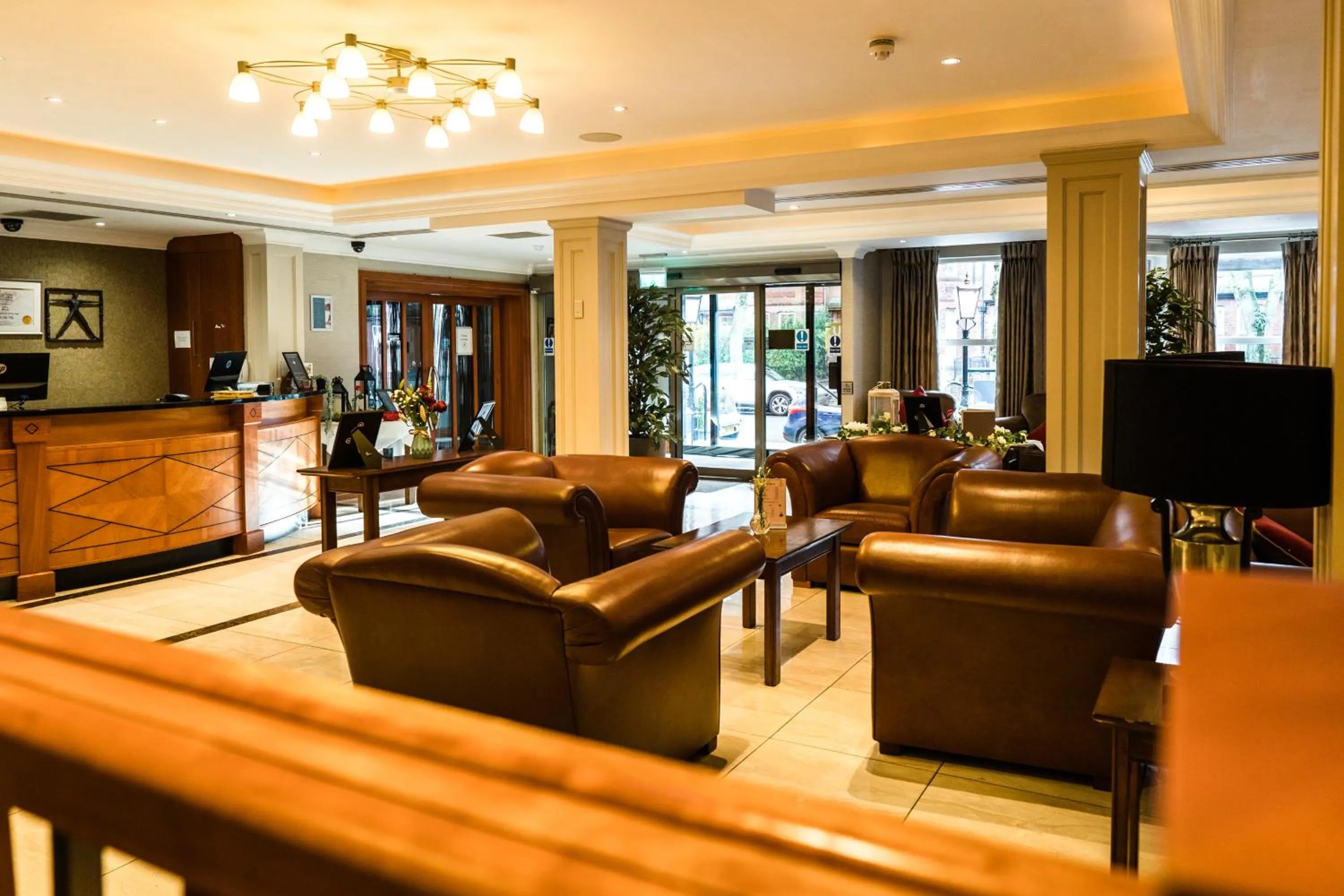 Lobby or reception in The Malone Hotel