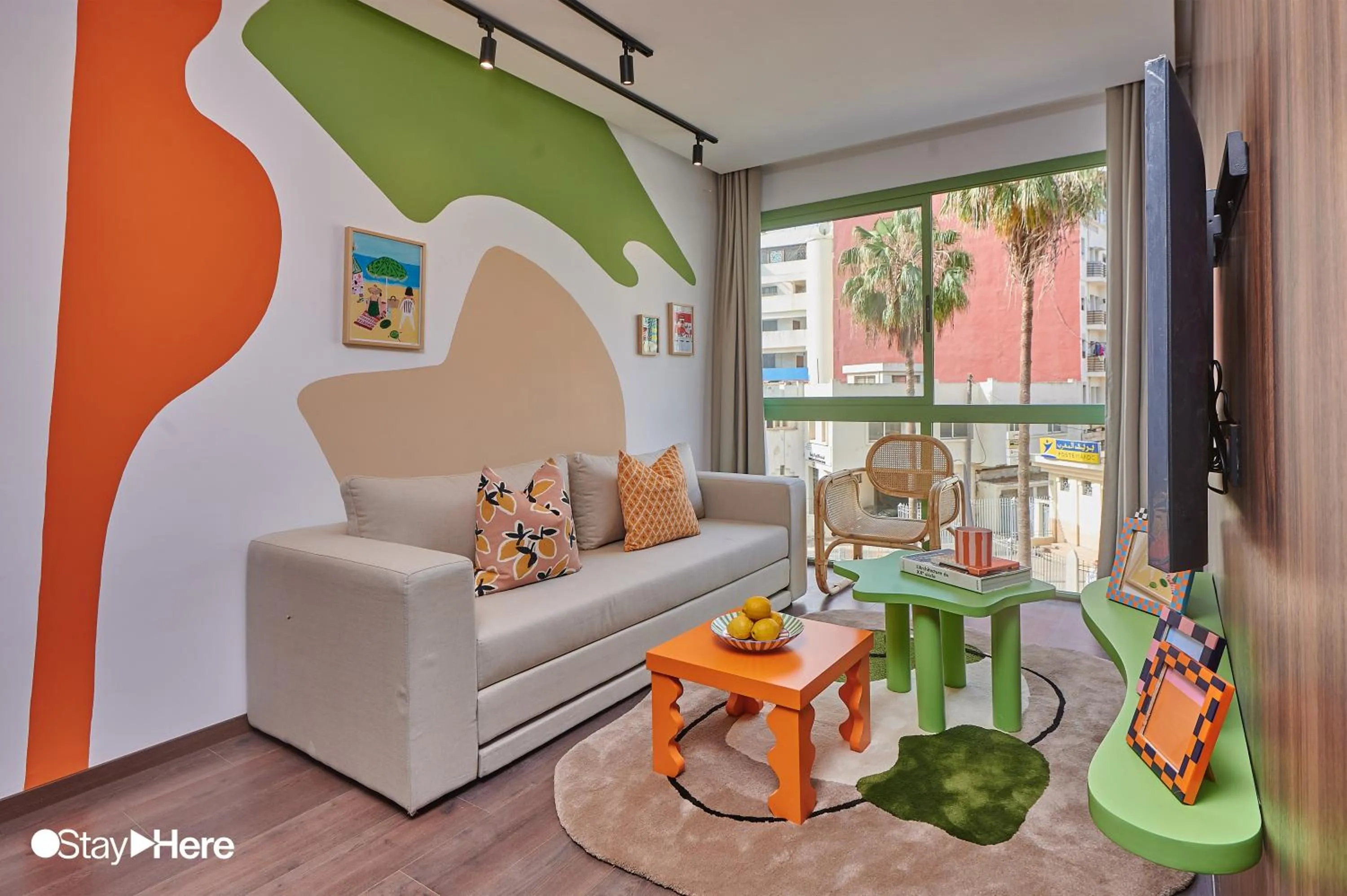 Living room in Stayhere Casablanca - CFC - Vibrant Residence